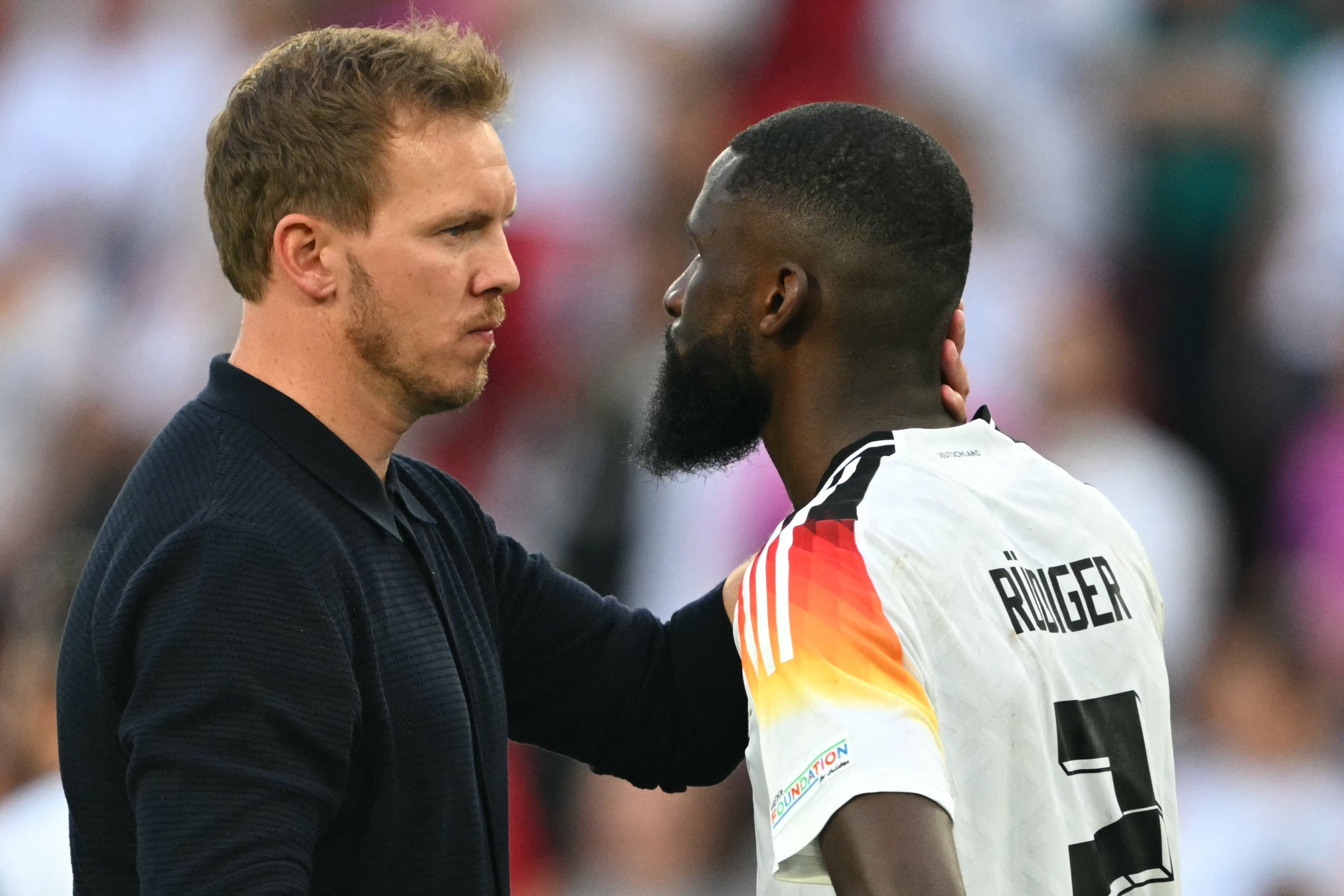 Nagelsmann and Antonio Rudiger