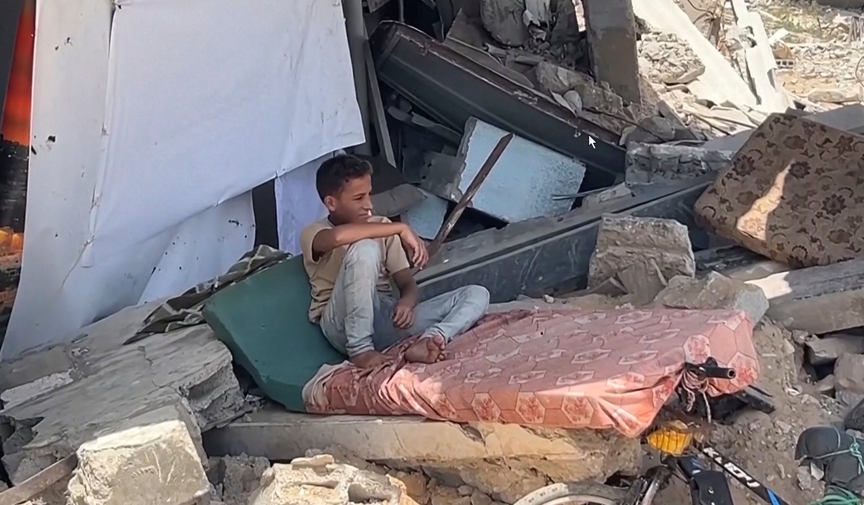 Israel Palestinians Stadium Shelter