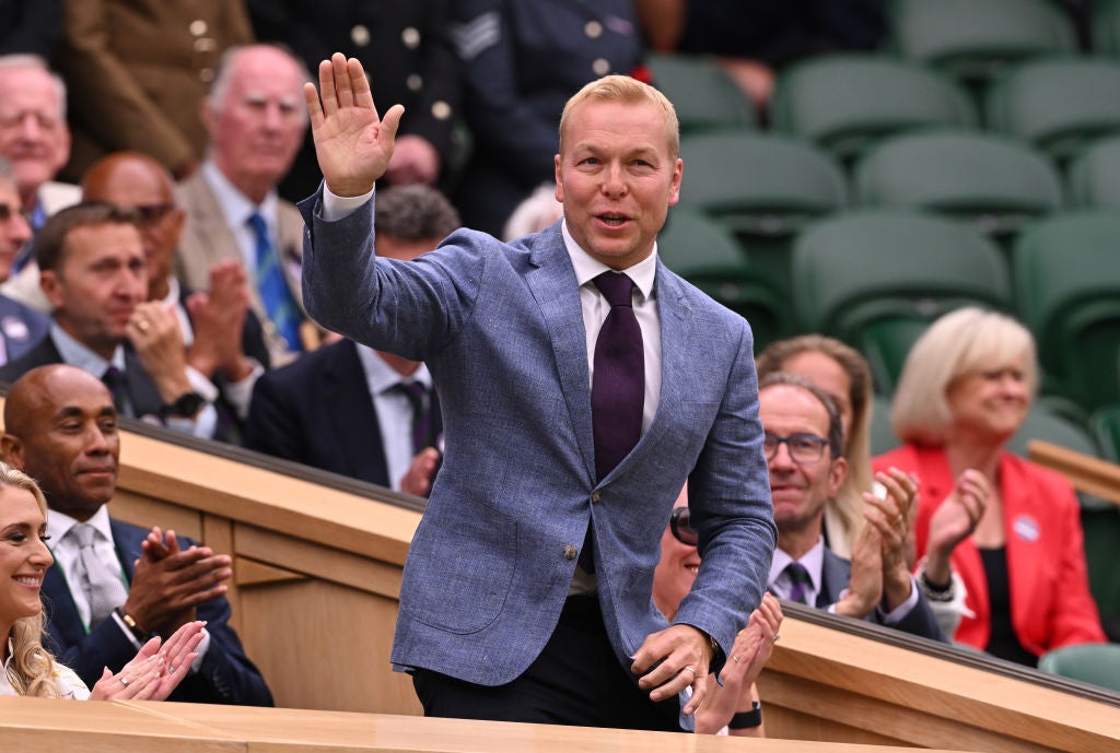 Sir Chris Hoy at Wimbledon