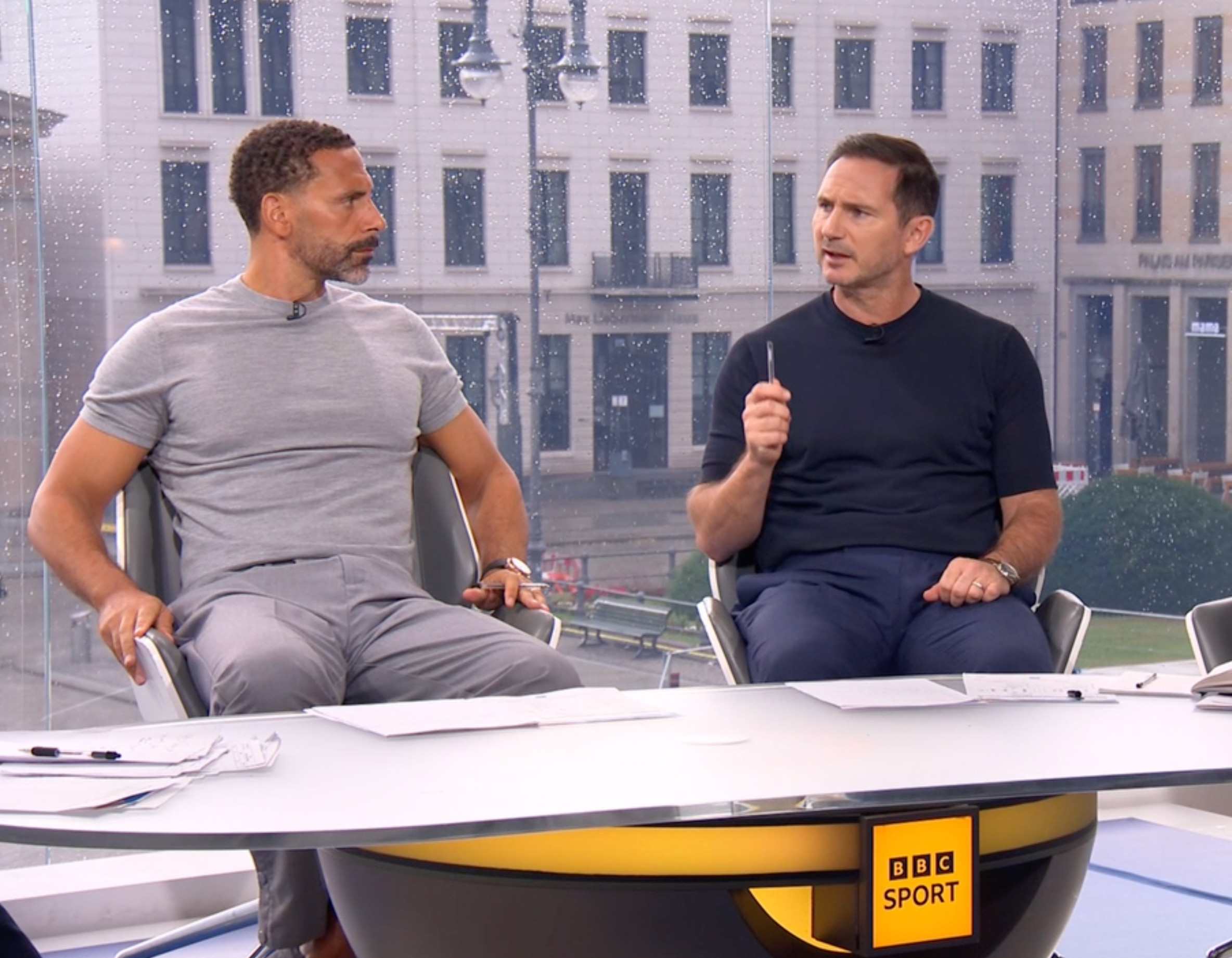 Rio Ferdinand and Frank Lampard discuss England’s performance at half-time