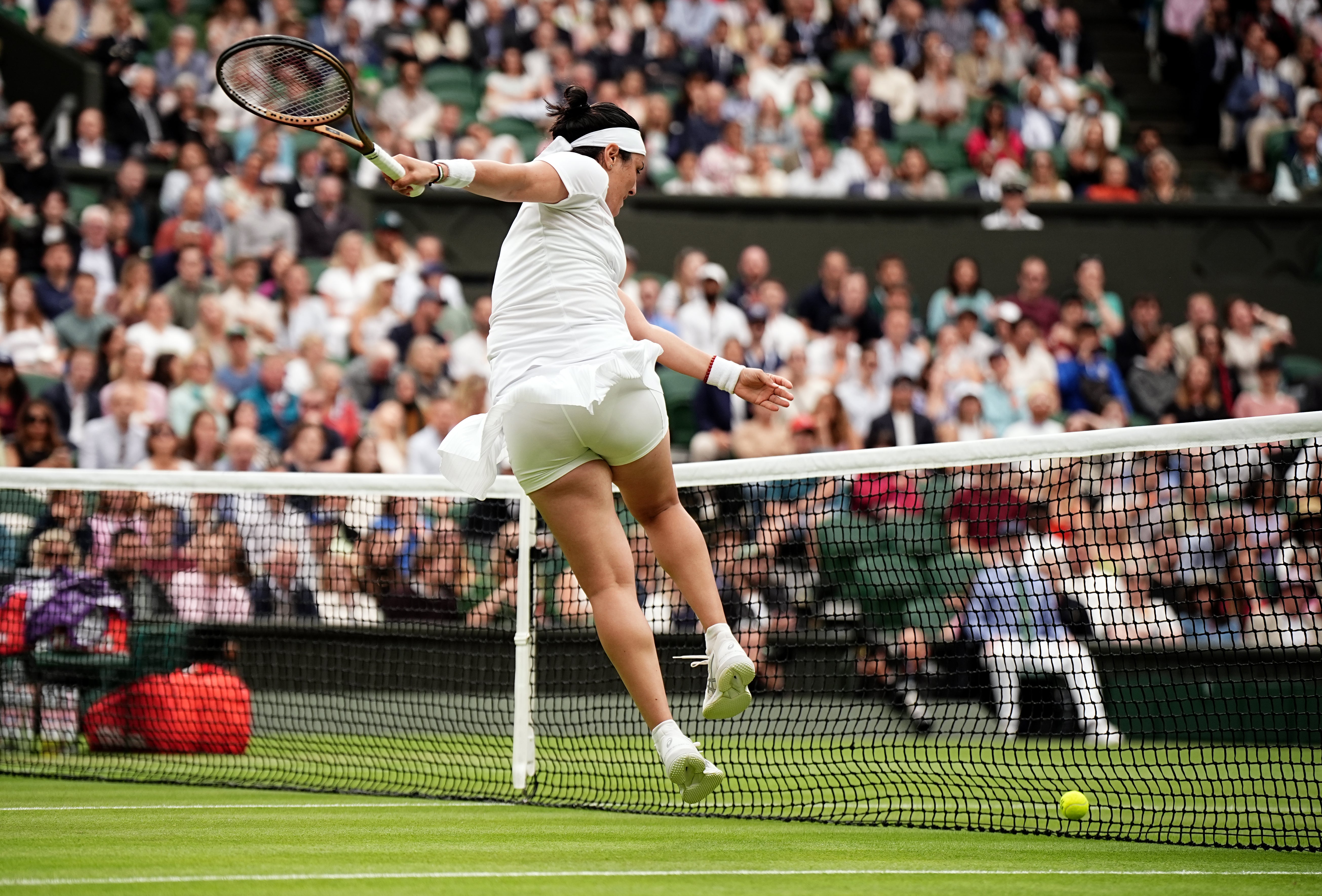 Ons Jabeur was knocked out (Aaron Chown/PA)