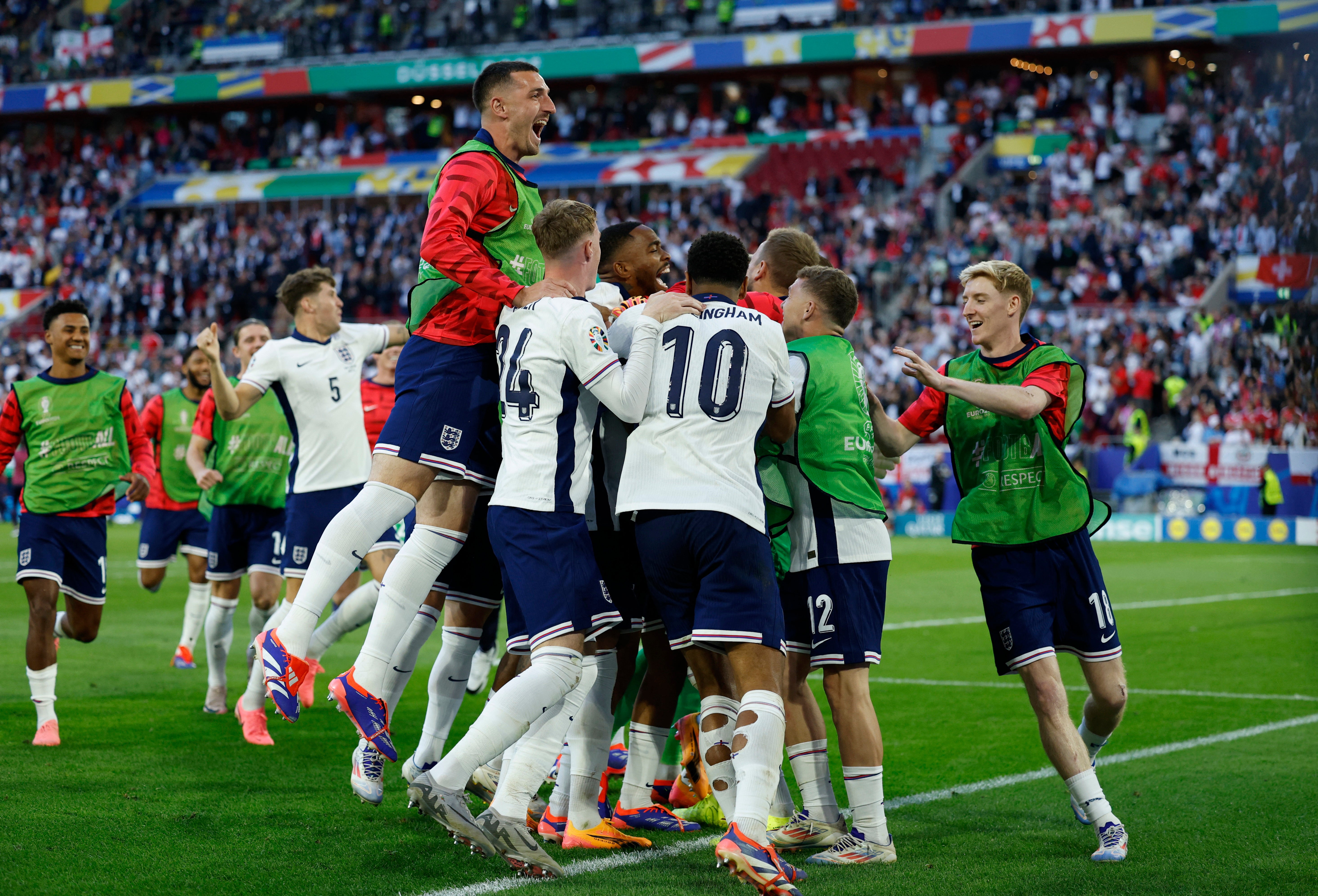 England celebrate