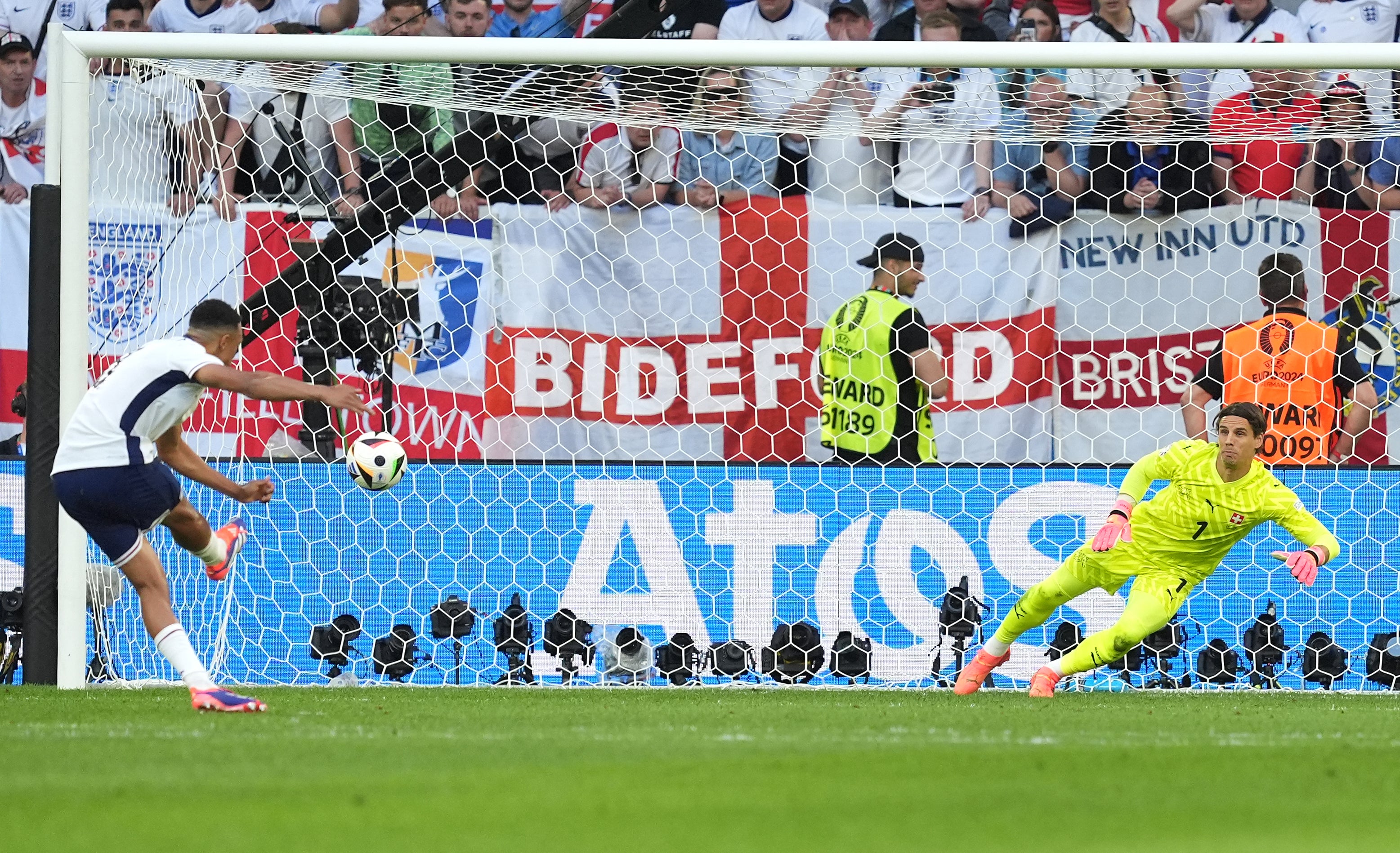 The moment Trent Alexander-Arnold sealed England’s spot in the semi-finals