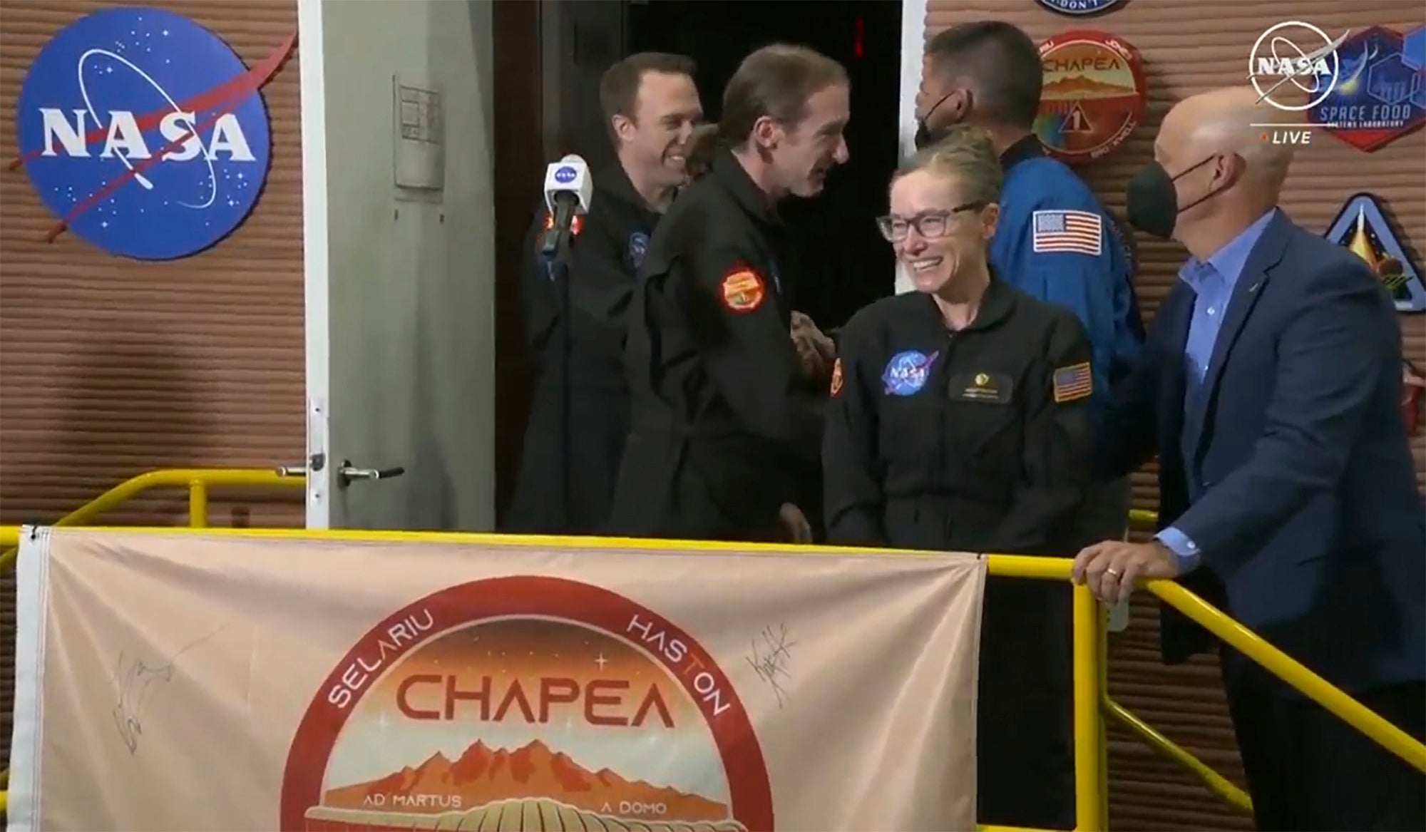 US NASA Simulated Mars Exit