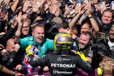‘I can’t stop crying’: Lewis Hamilton Wins British Grand Prix in final Silverstone race for Mercedes