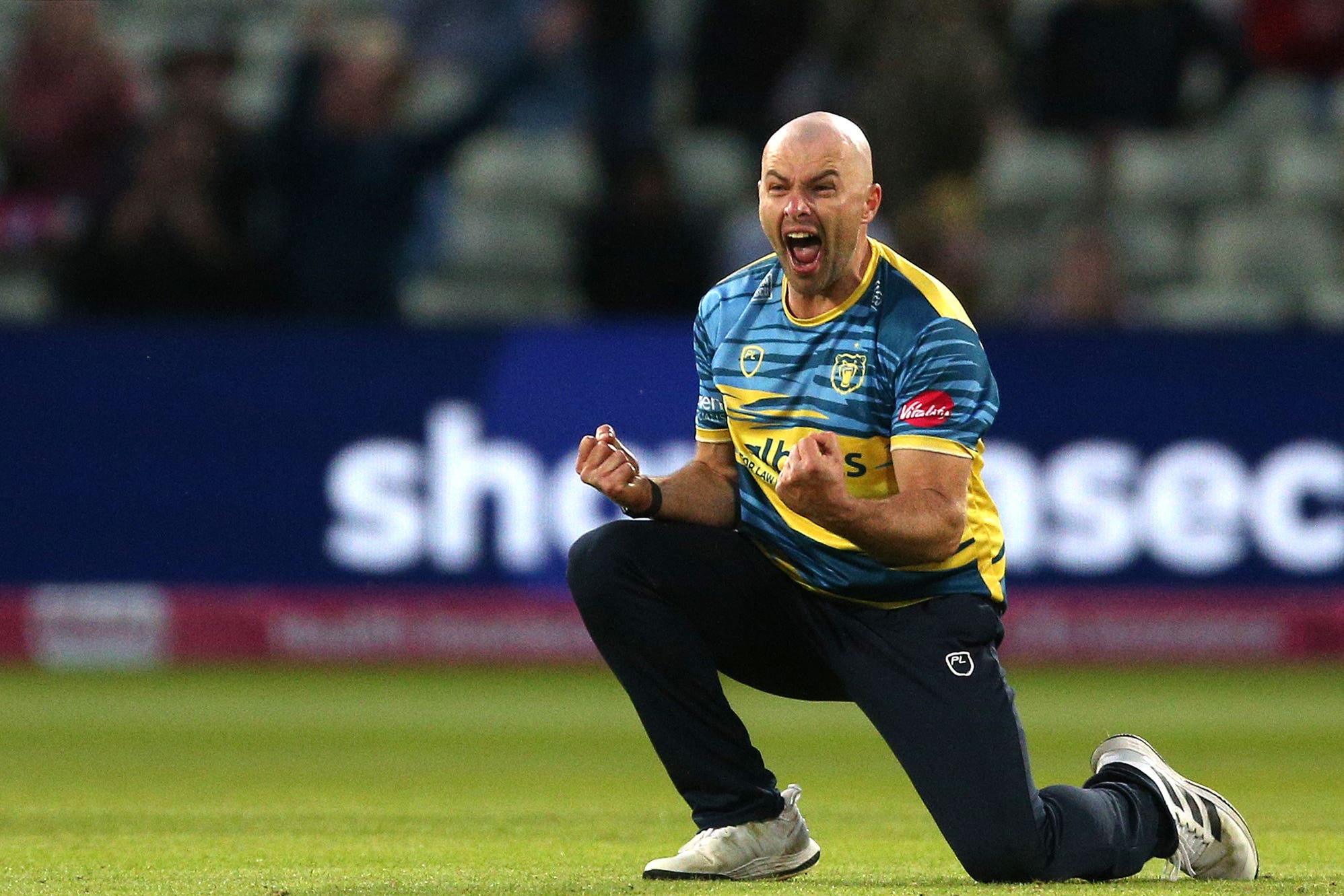 Jake Lintott was among the wickets for Birmingham Bears (Nigel French/PA)