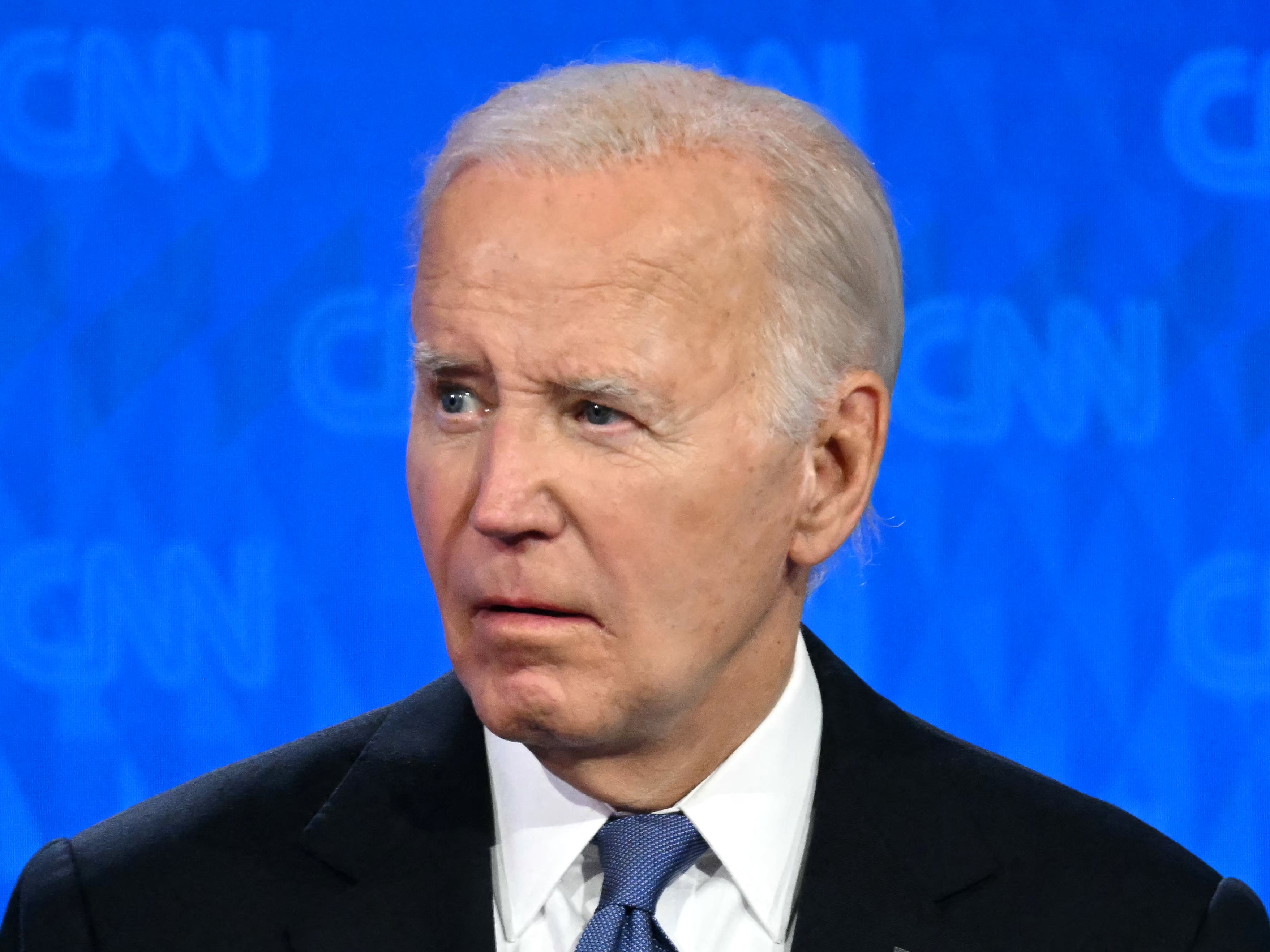 Then-U.S. President Joe Biden during the first presidential debate of the 2024 elections against Donald Trump