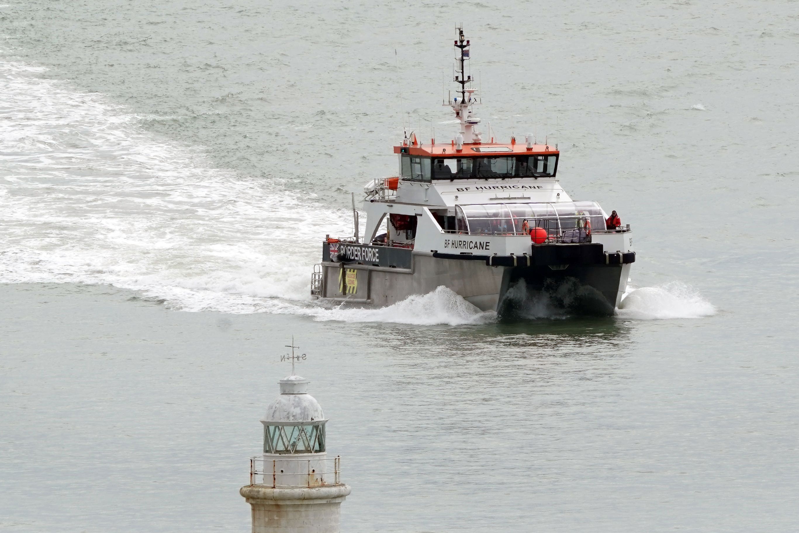 The first migrants to cross the Channel since Labour’s election victory have arrived in the UK (Gareth Fuller/PA)