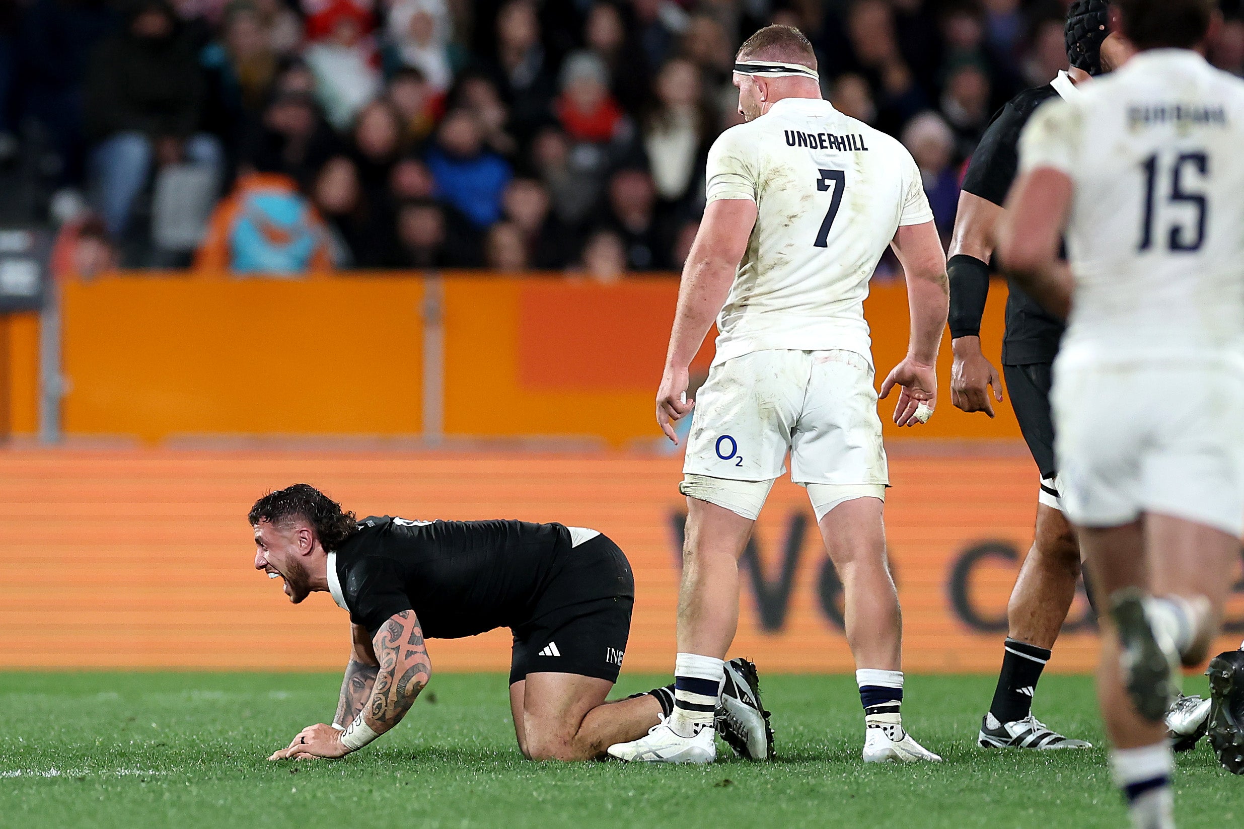 TJ Perenara picked up the injury during the first Test