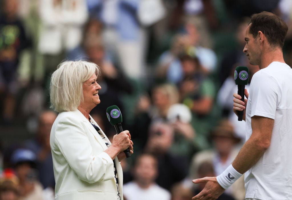 Barker, the face of Wimbledon, returned to Centre Court