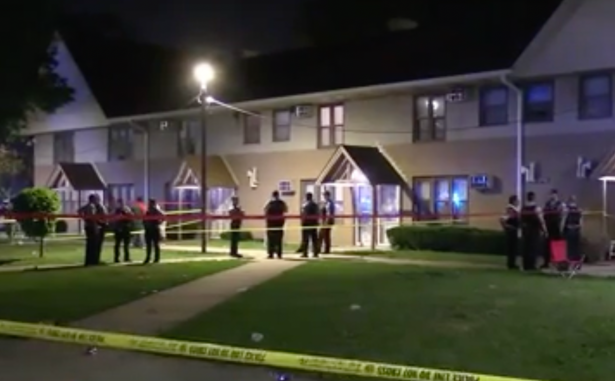 Police on the scene of a shooting in Chicago’s Little Italy neighborhood during the Fourth of July weekend. There were at least 100 shot across Chicago over the holiday