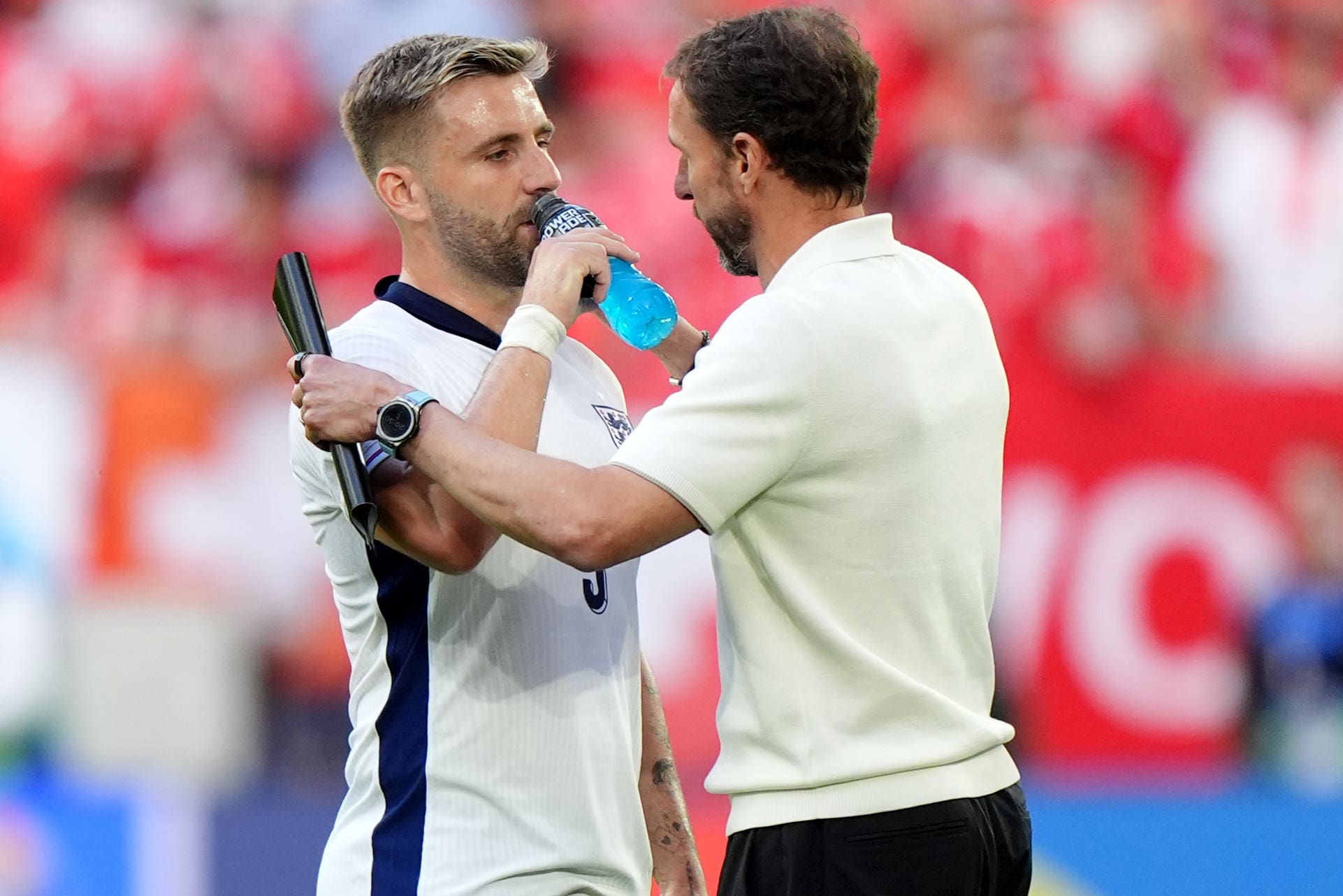 Gareth Southgate brought Luke Shaw on against Switzerland (Bradley Collyer/PA)