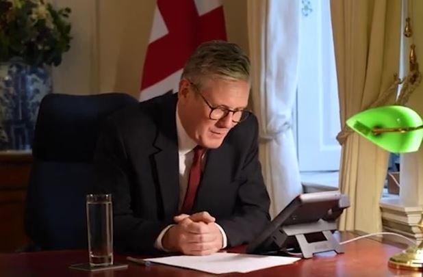 Sir Keir Starmer speaks by phone to President Joe Biden after becoming prime minister following last week’s UK general election