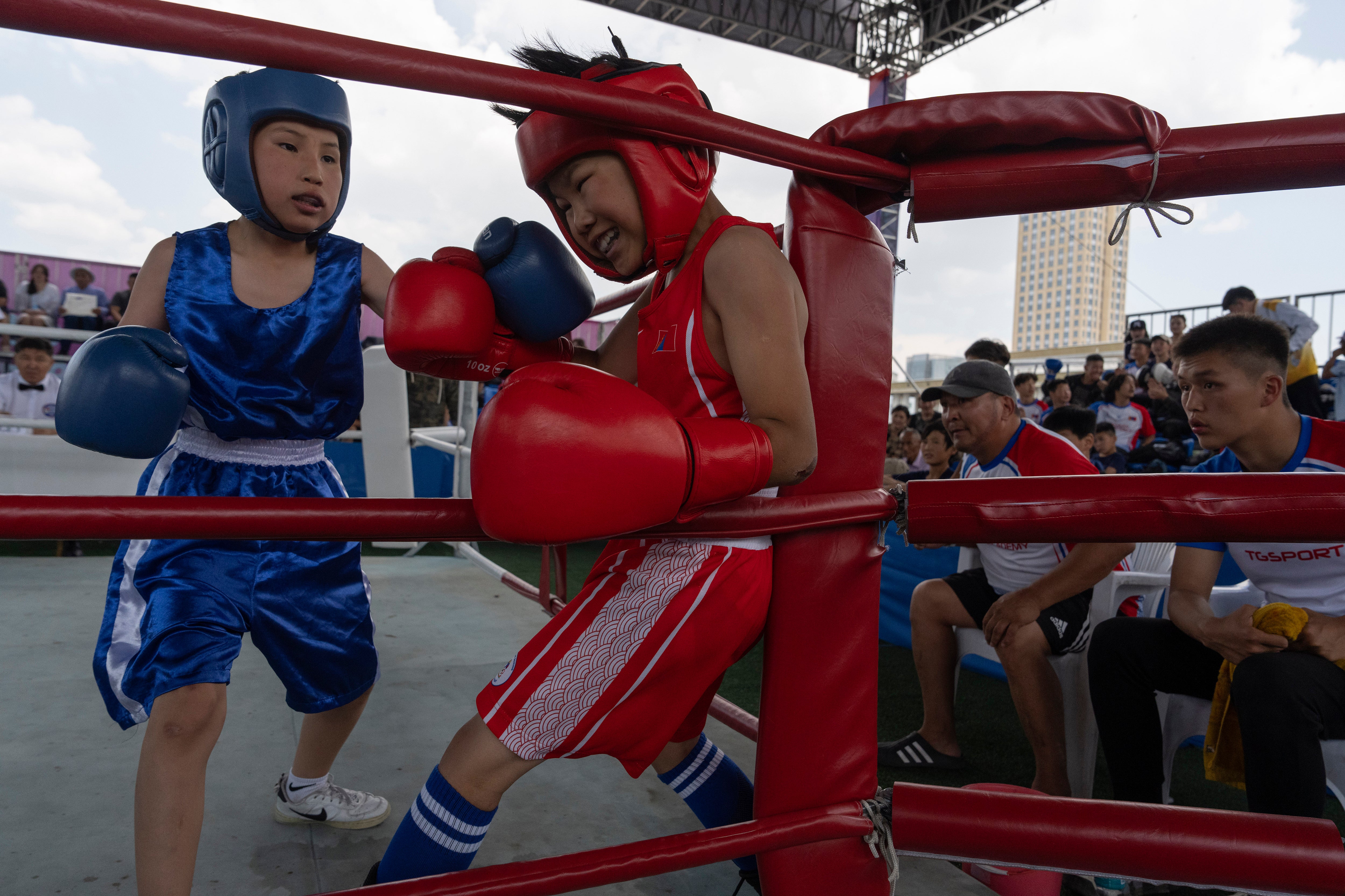 Mongolia Boxing Boy Photo Gallery
