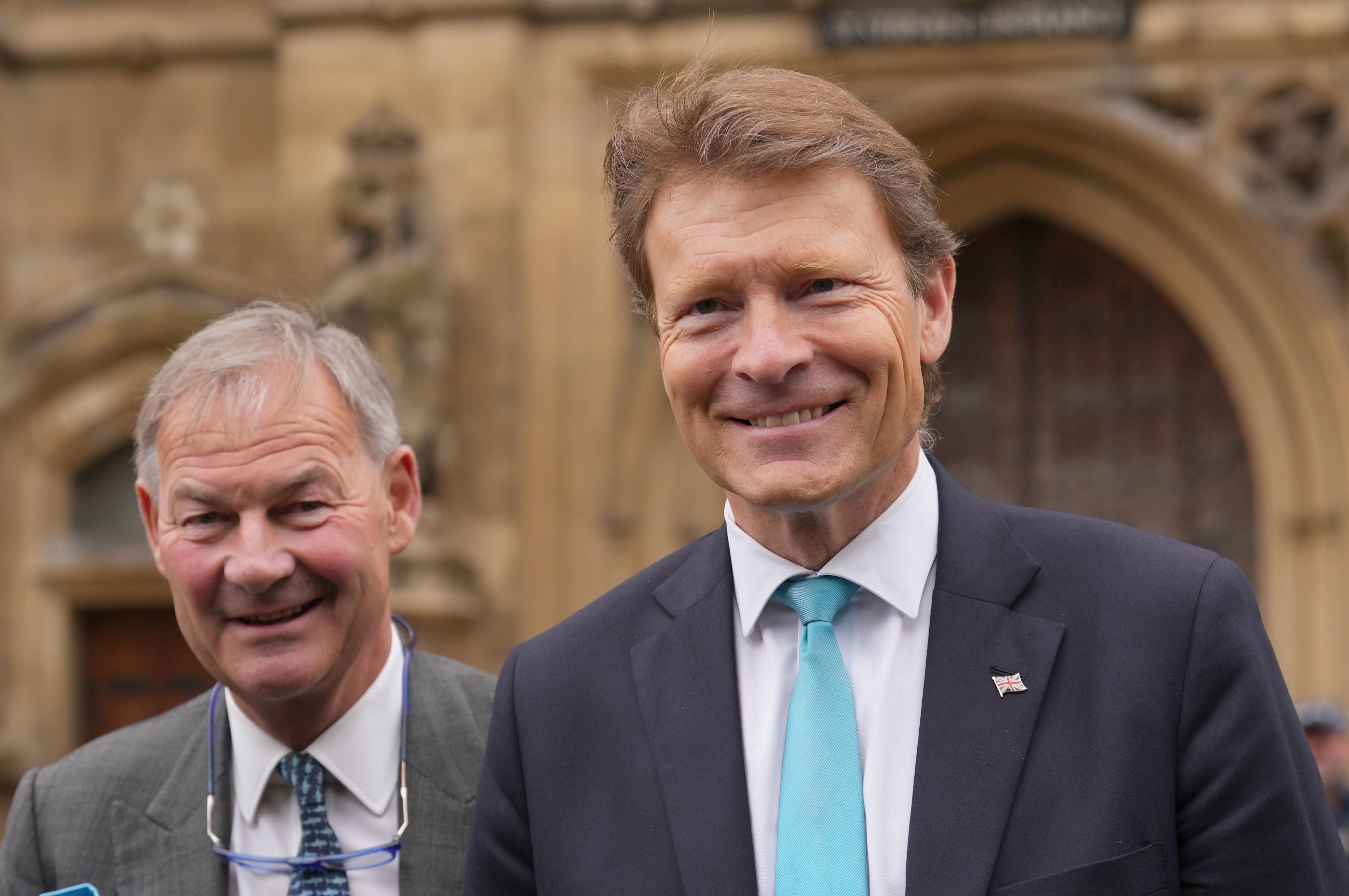 Rupert Lowe (L) with Mr Tice