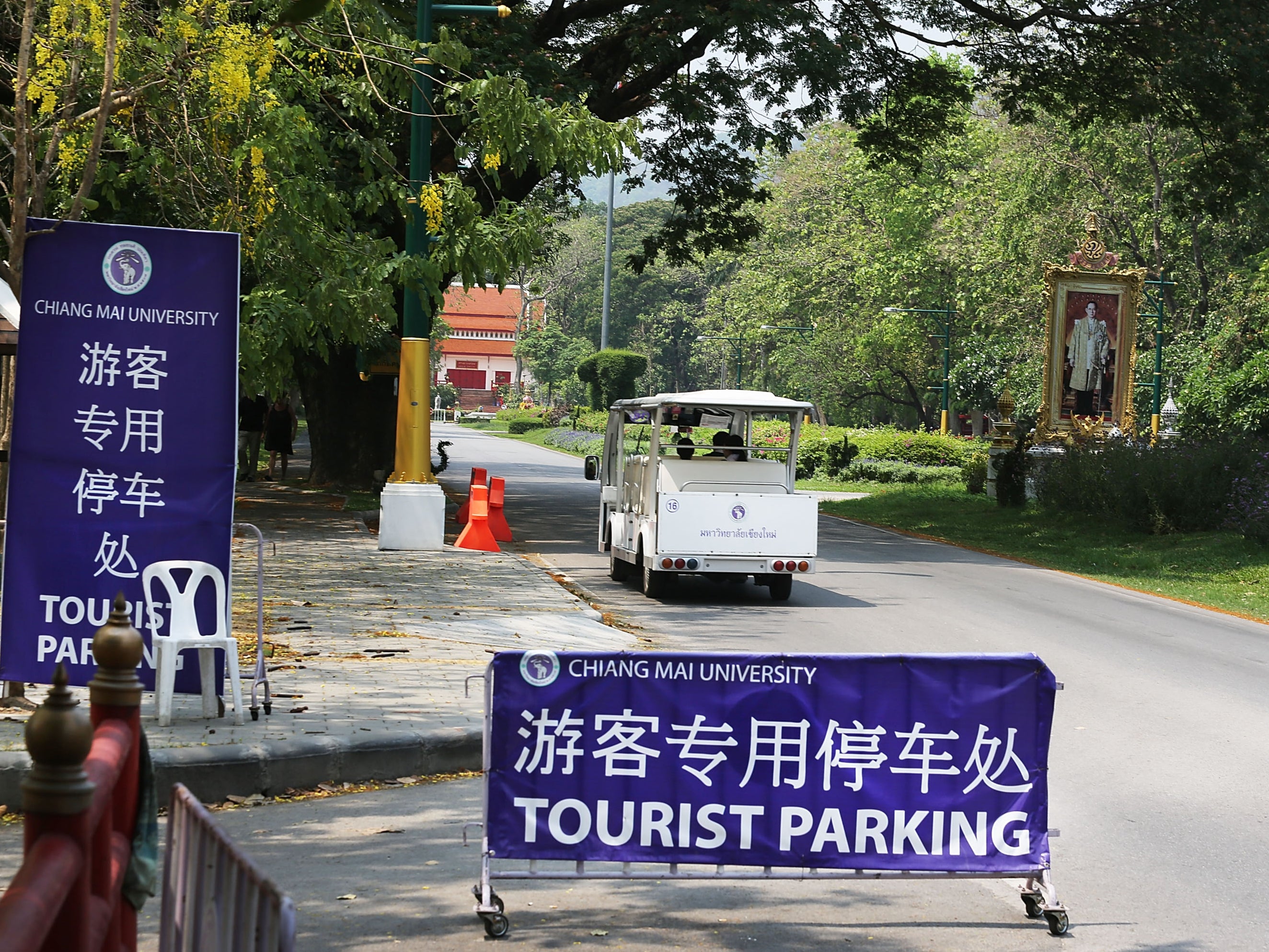 File. Chiang Mai University is a popular destination for Chinese tourists in Thailand