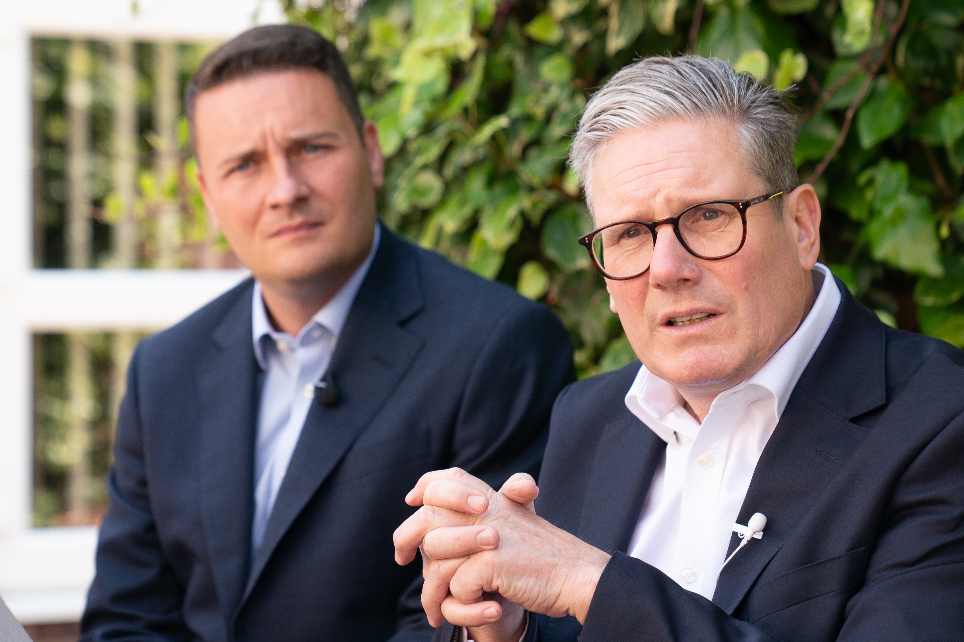 Sir Keir Starmer and Wes Streeting (Stefan Rousseau/PA)