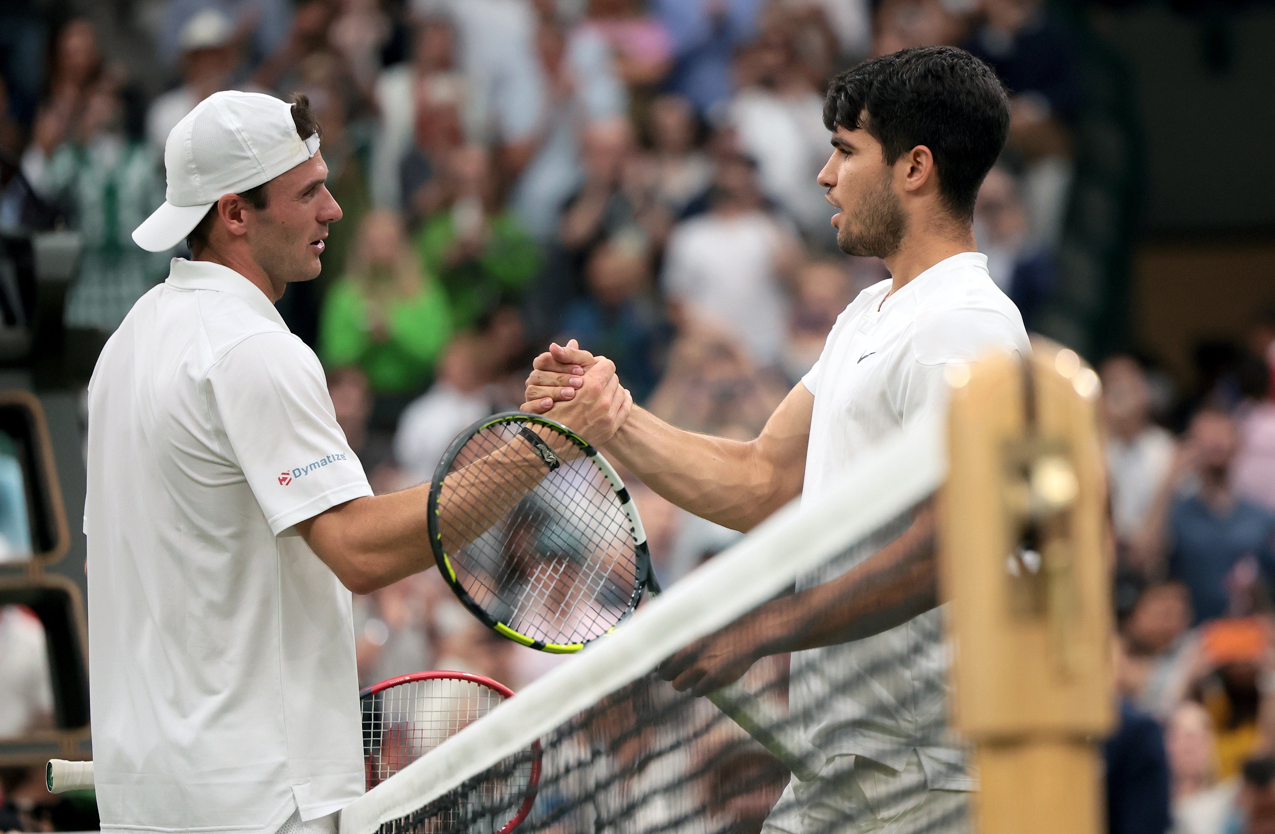 Paul congratulated Alcaraz after a remarakble quarter-final