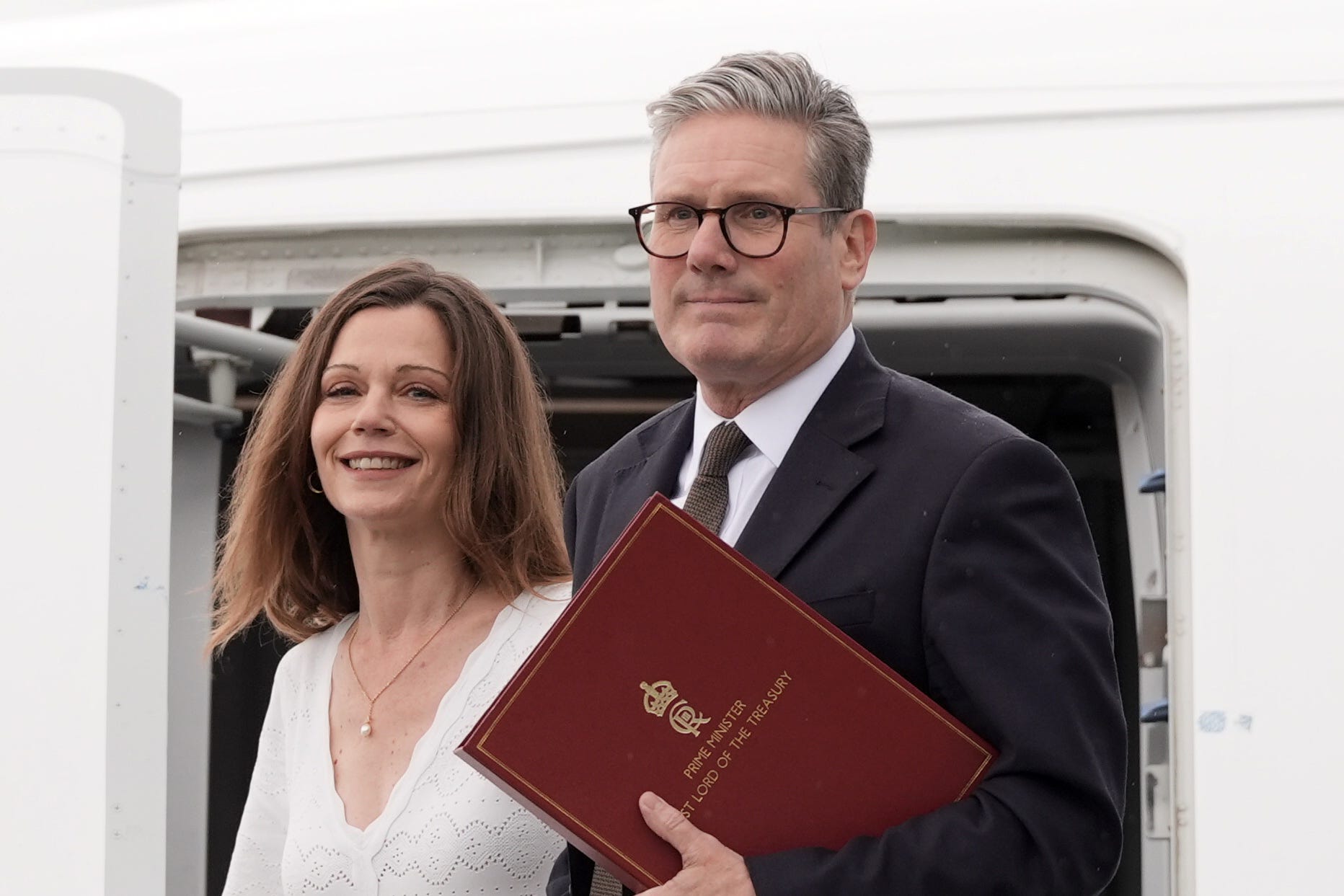 Prime Minister Sir Keir Starmer and his wife Victoria (Stefan Rousseau/PA)