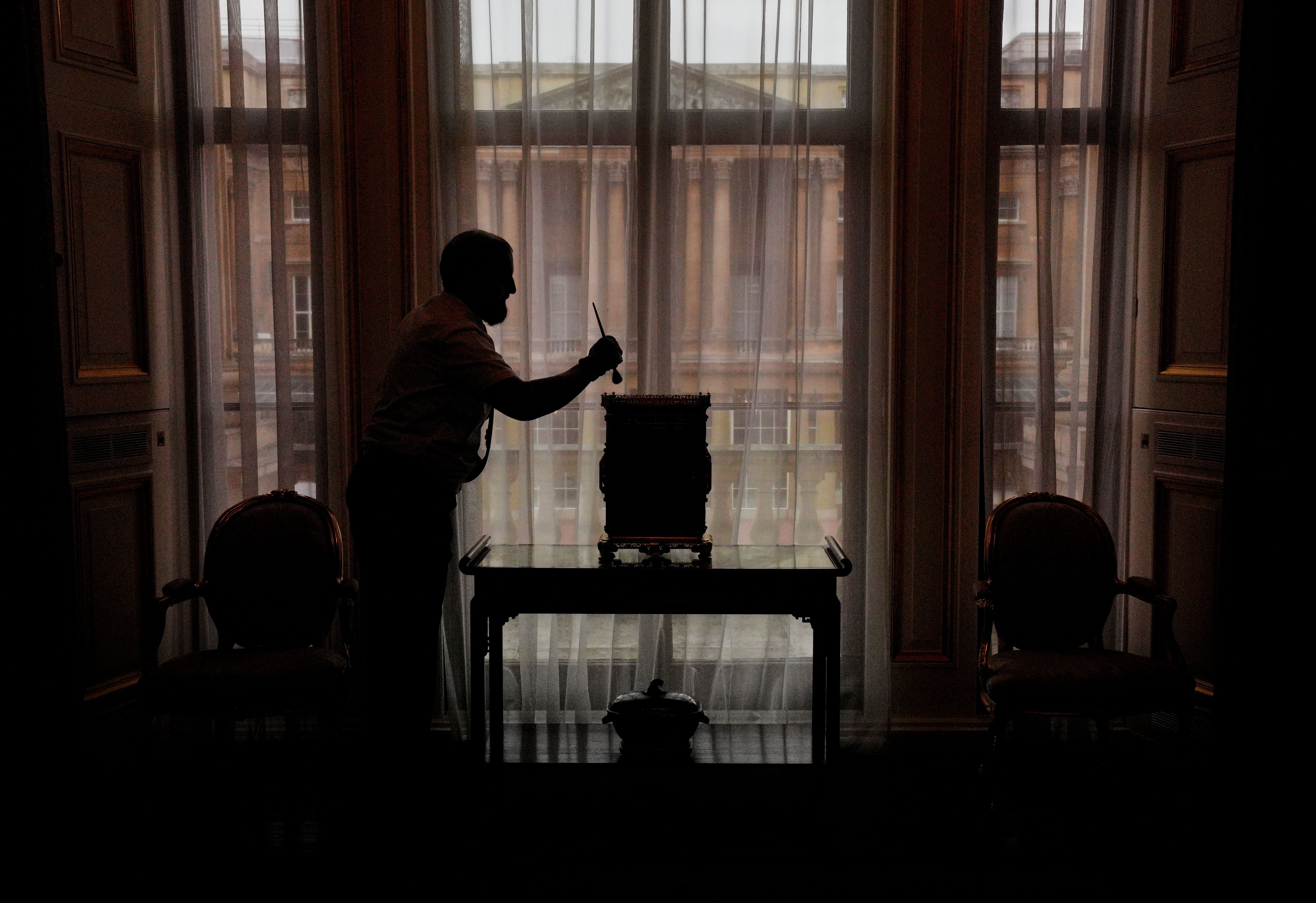 The tour will afford views from the balcony, though the public will not be able to step onto it (Jonathan Brady/PA)