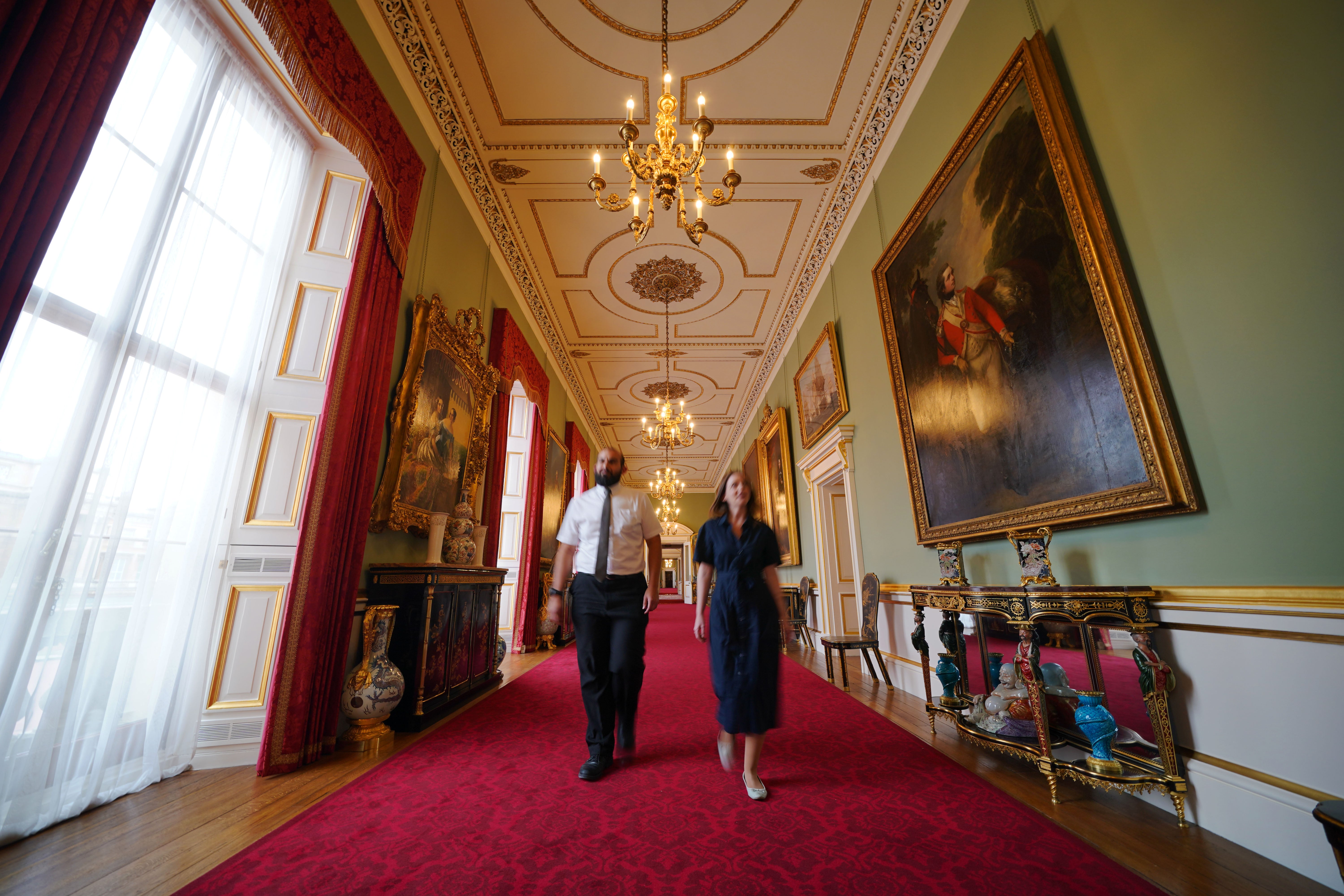 The Principal Corridor in the East Wing of Buckingham Palace is being opened to visitors for the first time this summer (Jonathan Brady/PA)