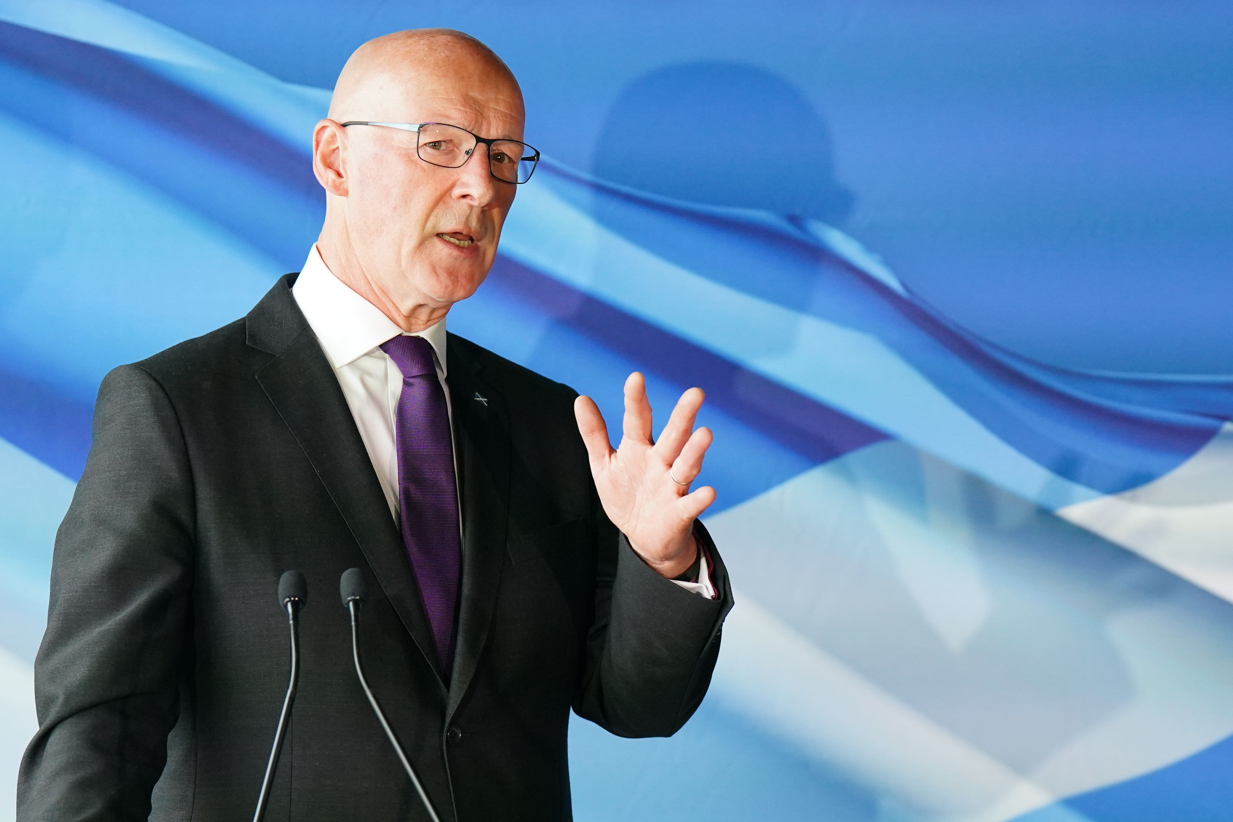 Scottish First Minister John Swinney has been urged by a former MP to make way for ‘fresh’ leadership (Jane Barlow/PA)
