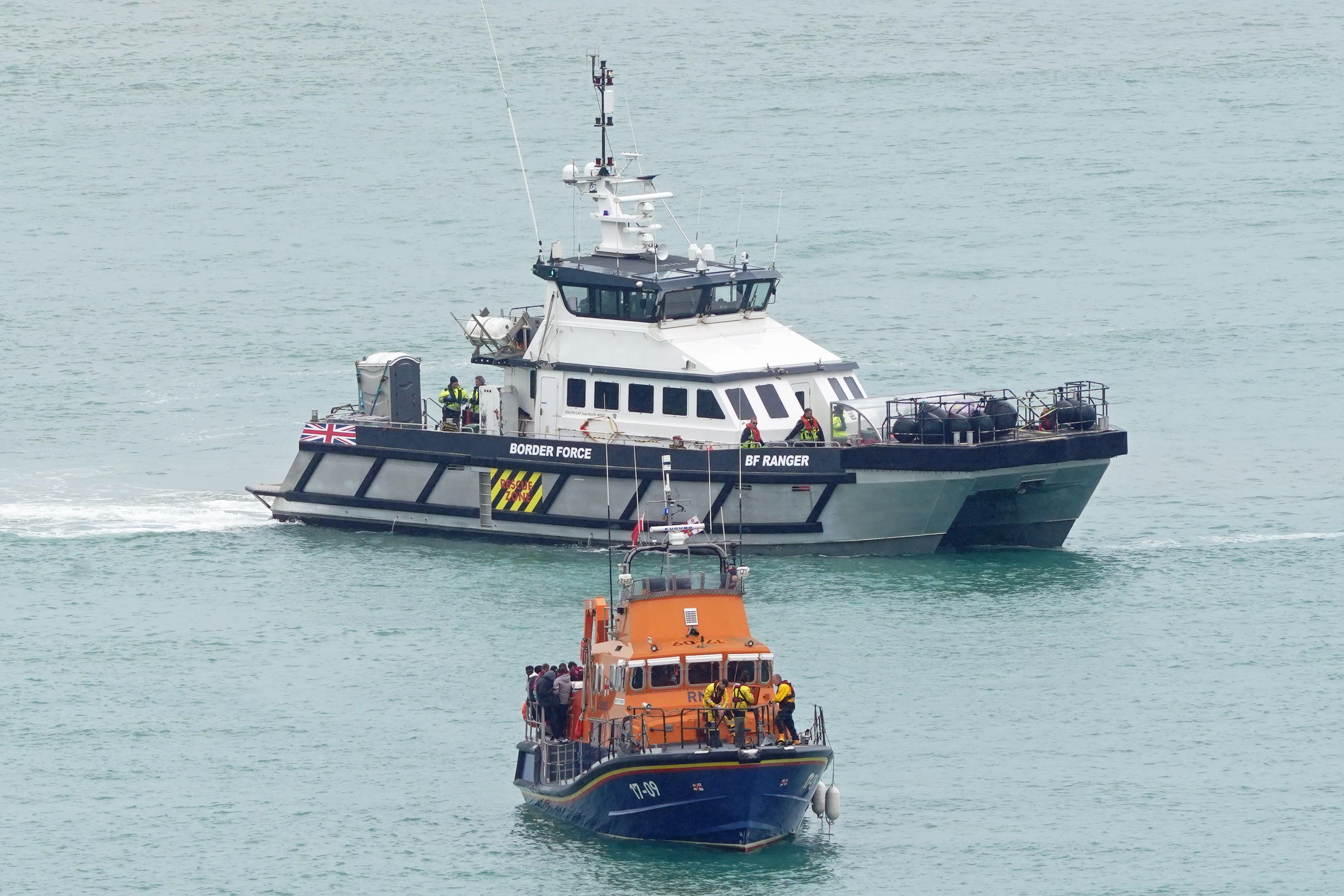 More than 14,000 migrants have arrived in the UK so far this year after crossing the Channel (Gareth Fuller/PA)