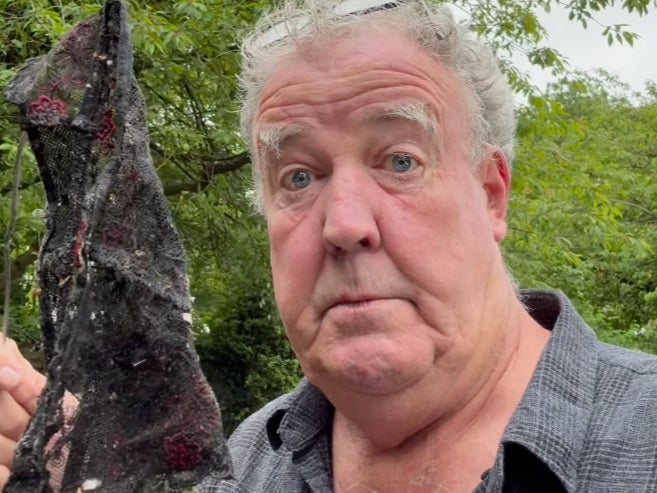 Jeremy Clarkson finds a pair of knickers outside the pub he bought in a ‘famous dogging site’