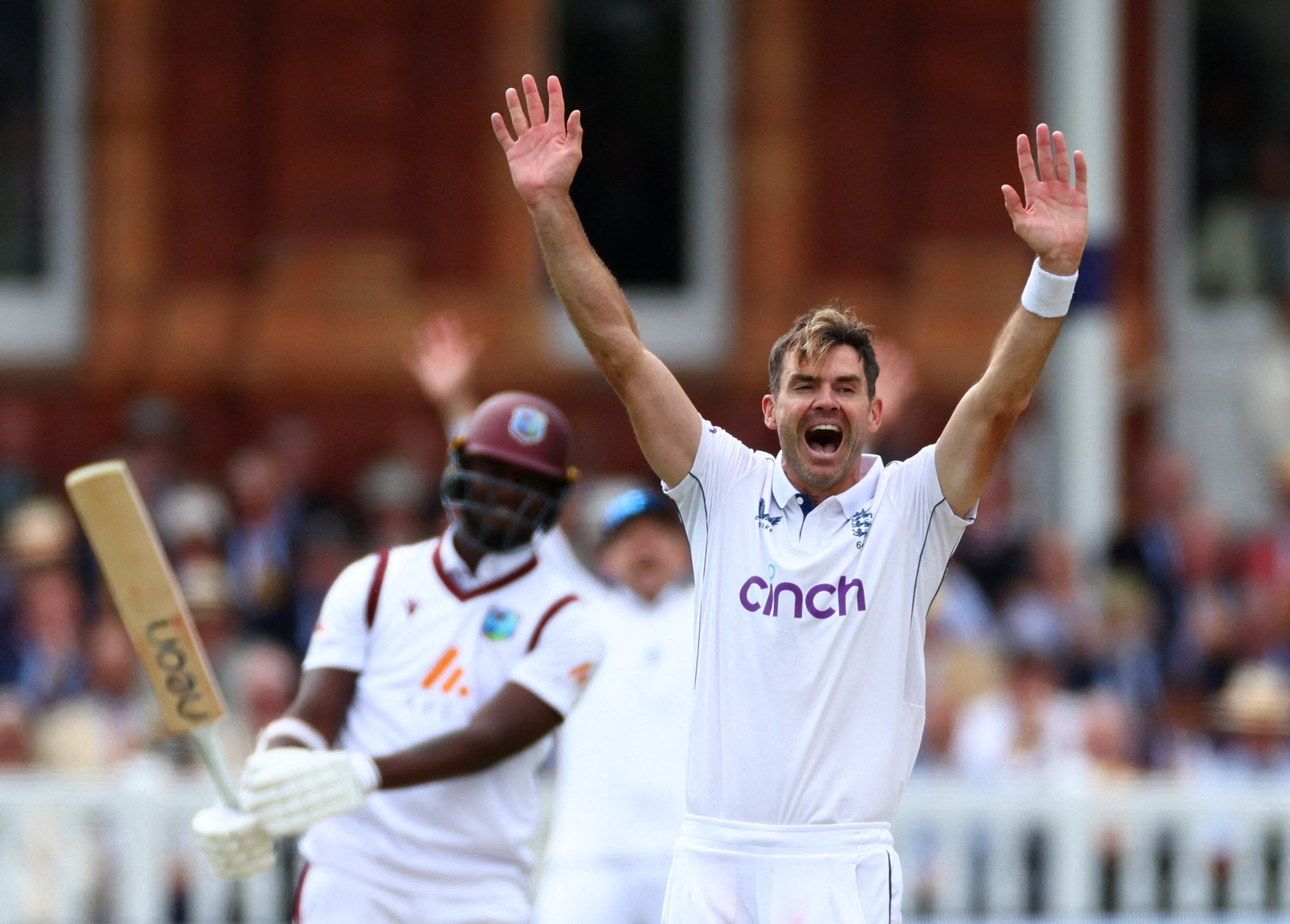 James Anderson claimed his 701st wicket at Lord’s against the West Indies