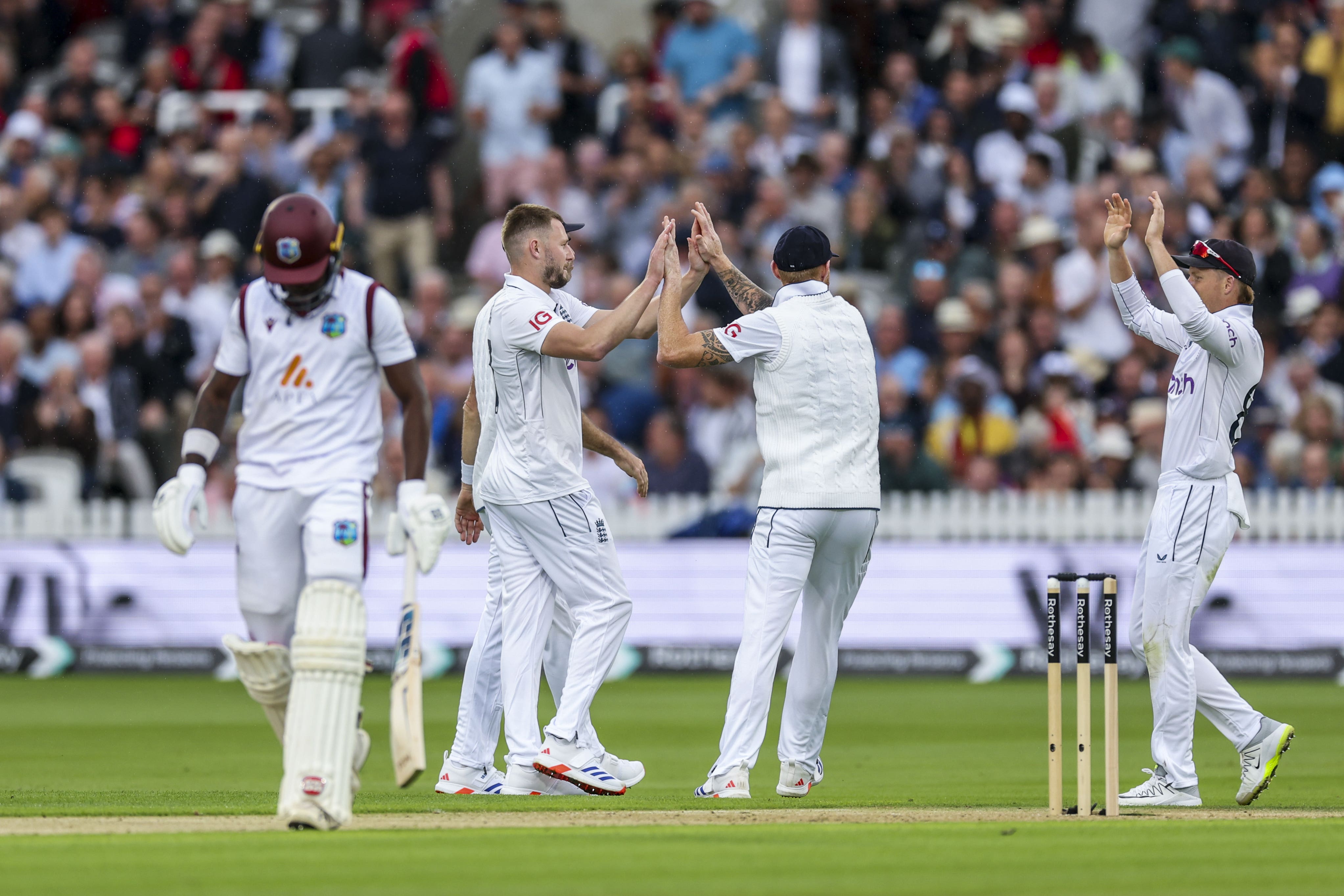 England won the first Test at Lord’s