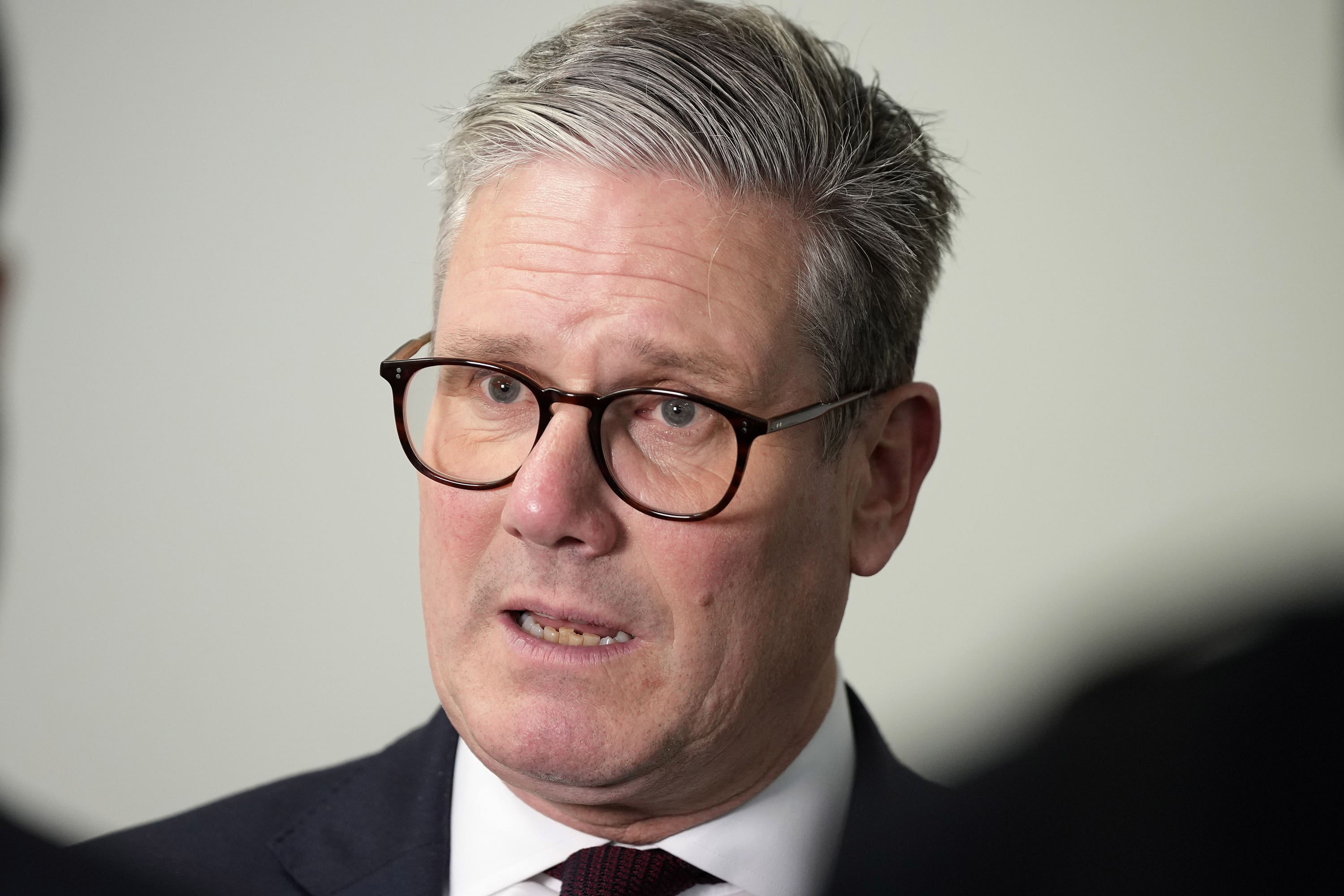 Prime Minister Sir Keir Starmer speaks during an interview at the Senedd, in Cardiff, Wales (Alastair Grant/PA)