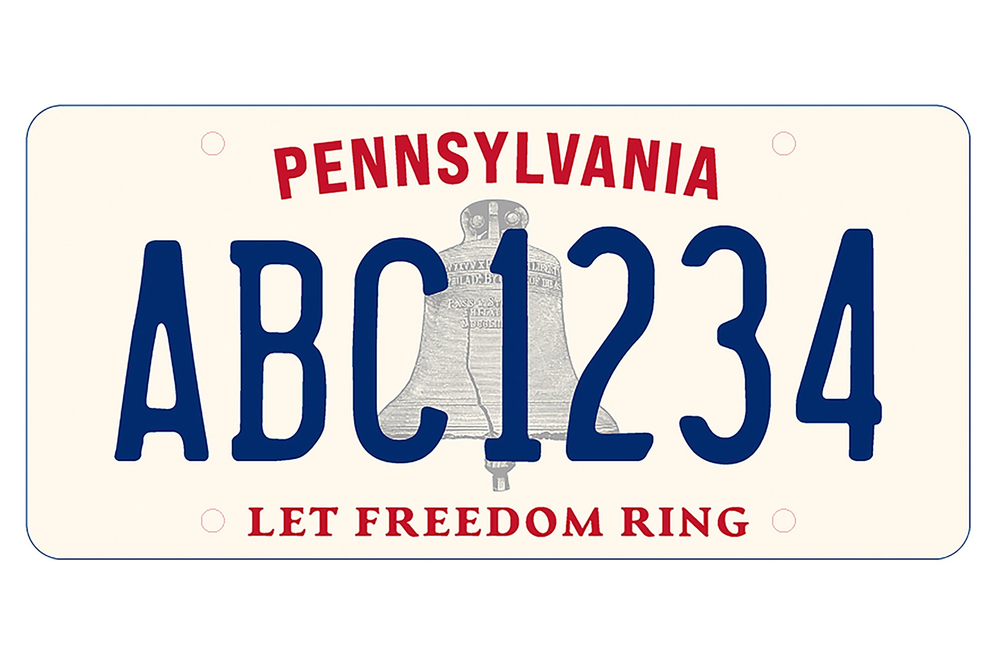 Liberty License Plates Pennsylvania