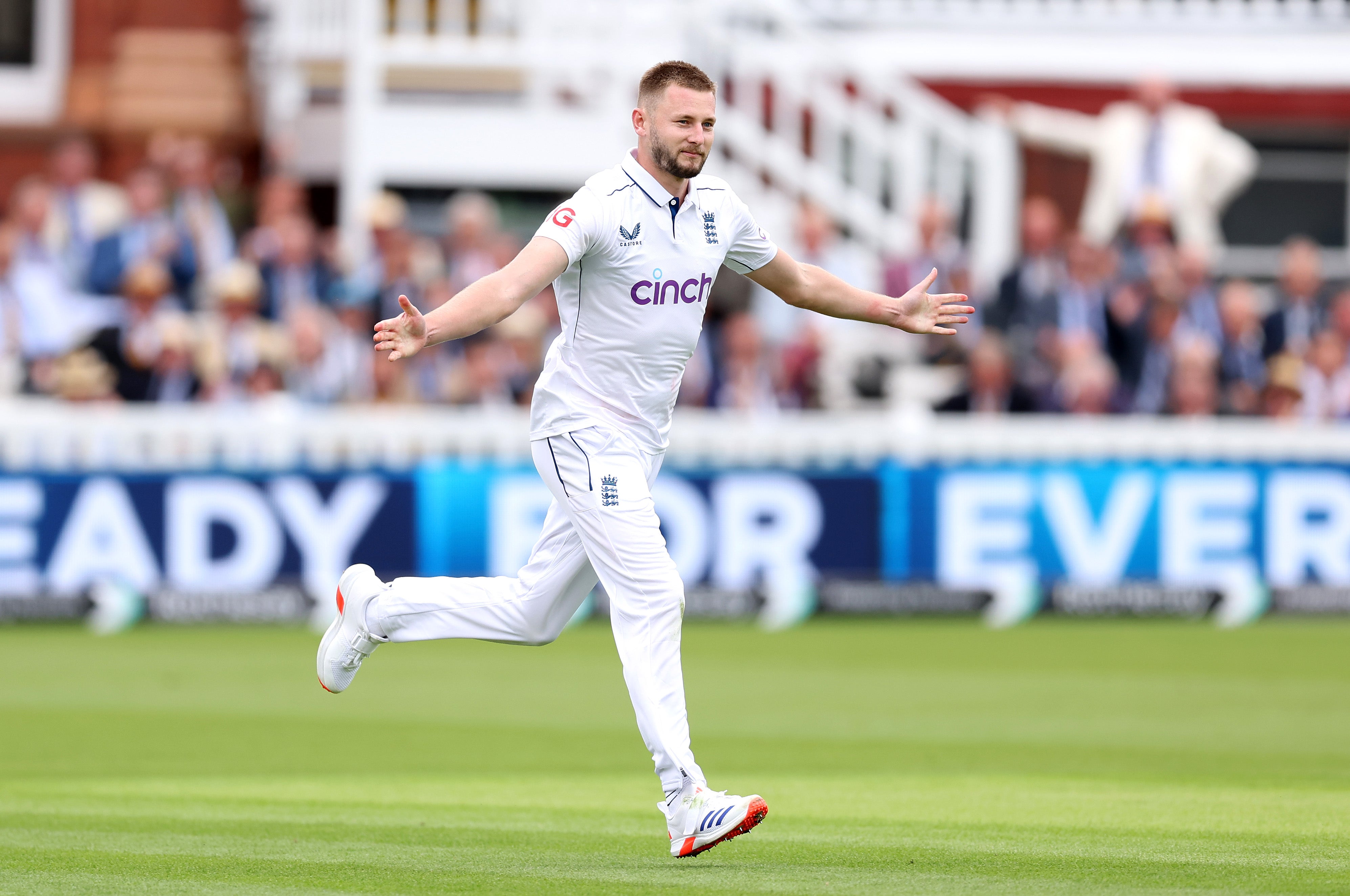 Gus Atkinson claimed seven wickets on his Test debut