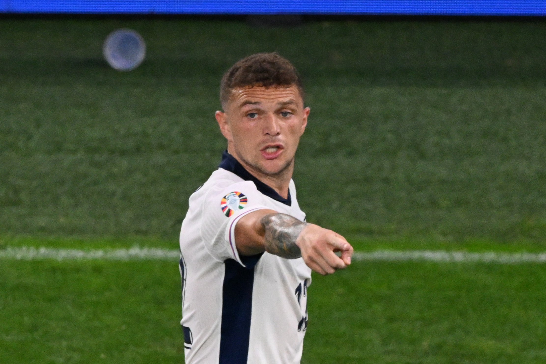 Kieran Trippier was replaced at half-time