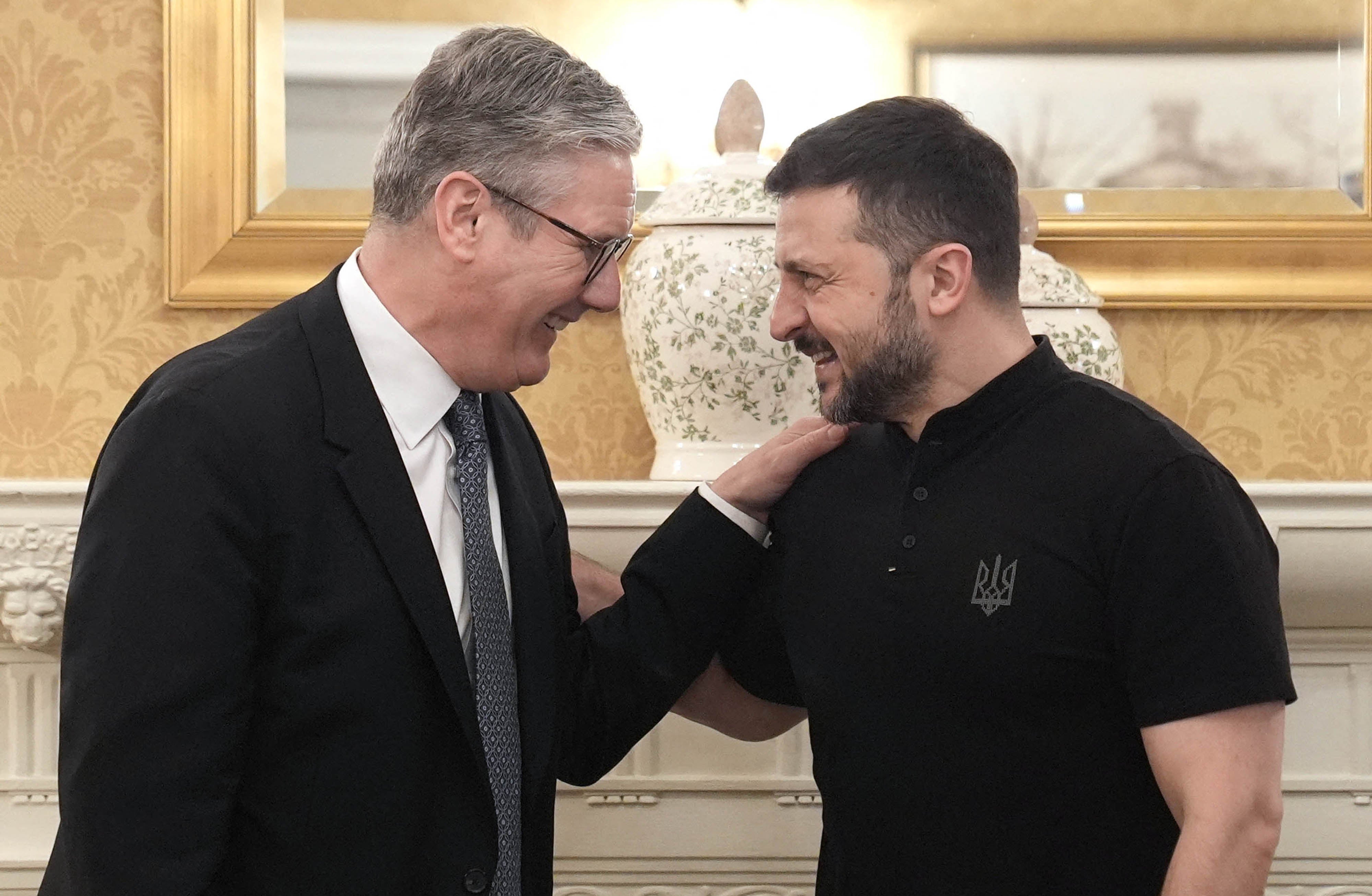 Sir Keir Starmer with Ukraine’s president, Volodymyr Zelenskyy