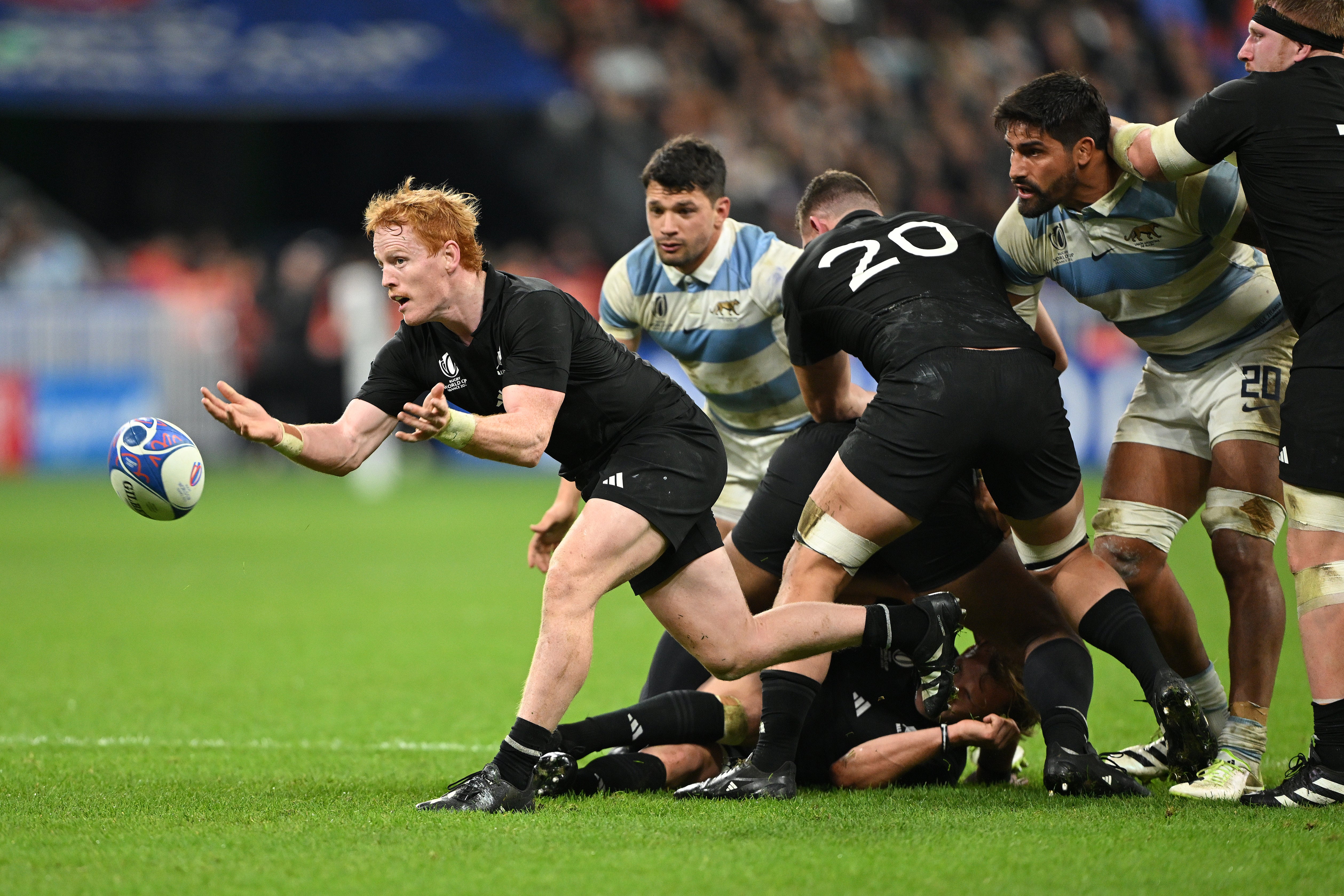 Finlay Christie replaces the injured TJ Perenara at scrum half