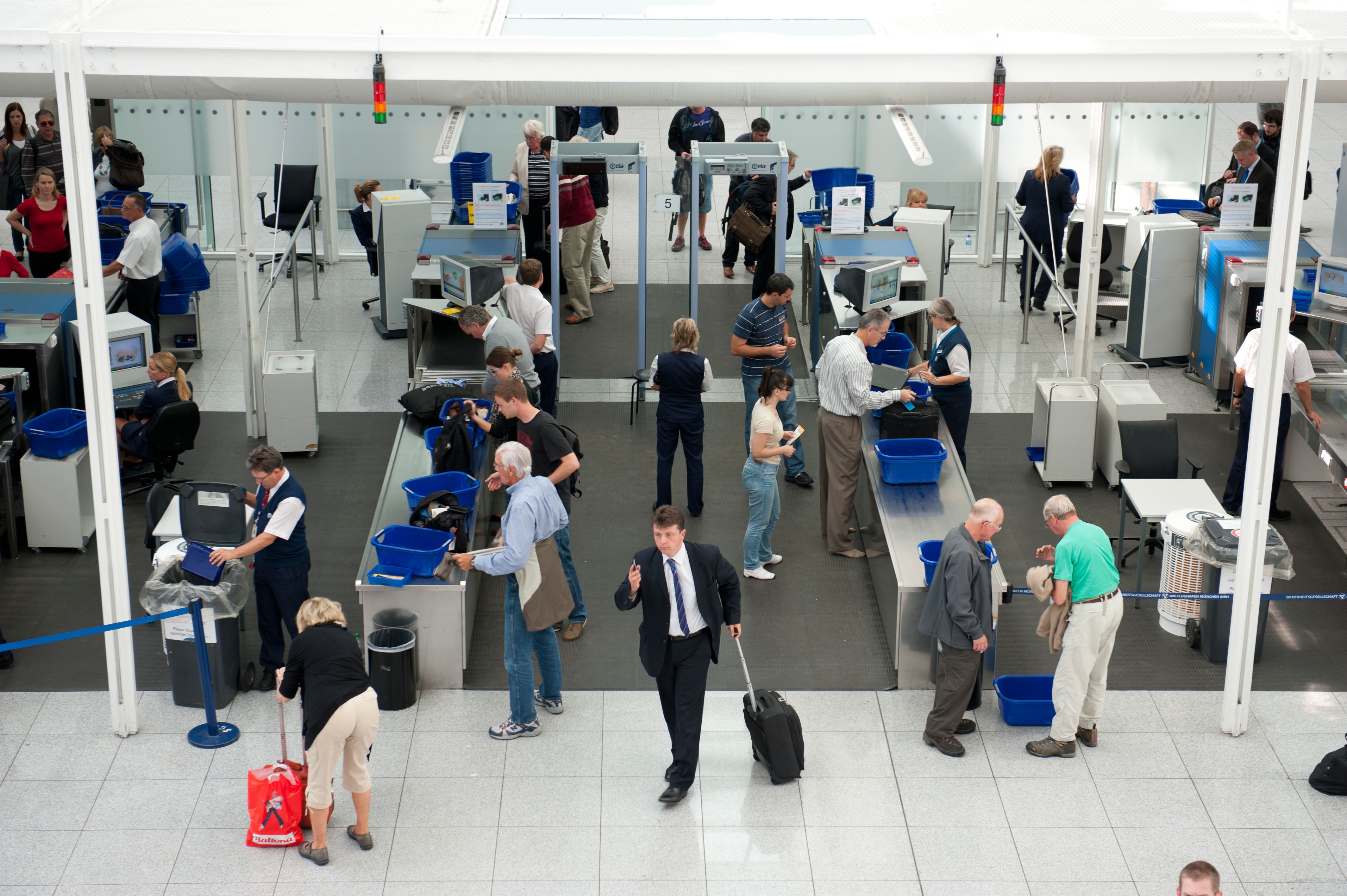 More than six UK airports have reintroduced the 100ml liquid limit (Alamy/PA)