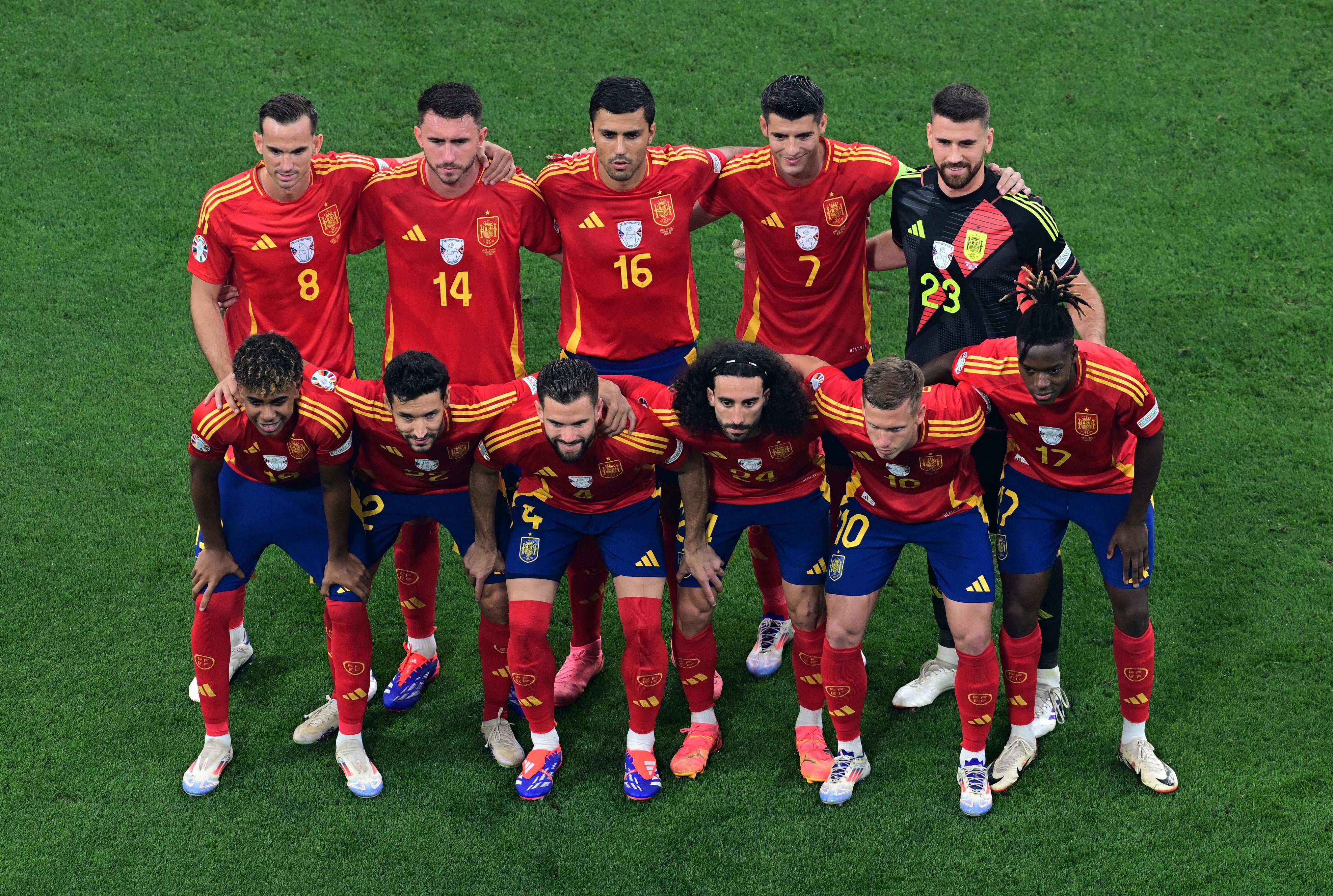 Spain’s current side before their Euro 24 semi-final against France