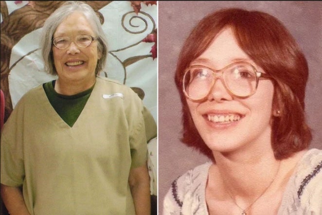 Sandra Hemme is pictured recently and decades ago, had her release from prison blocked by state officials. She had a murder conviction overturned weeks ago