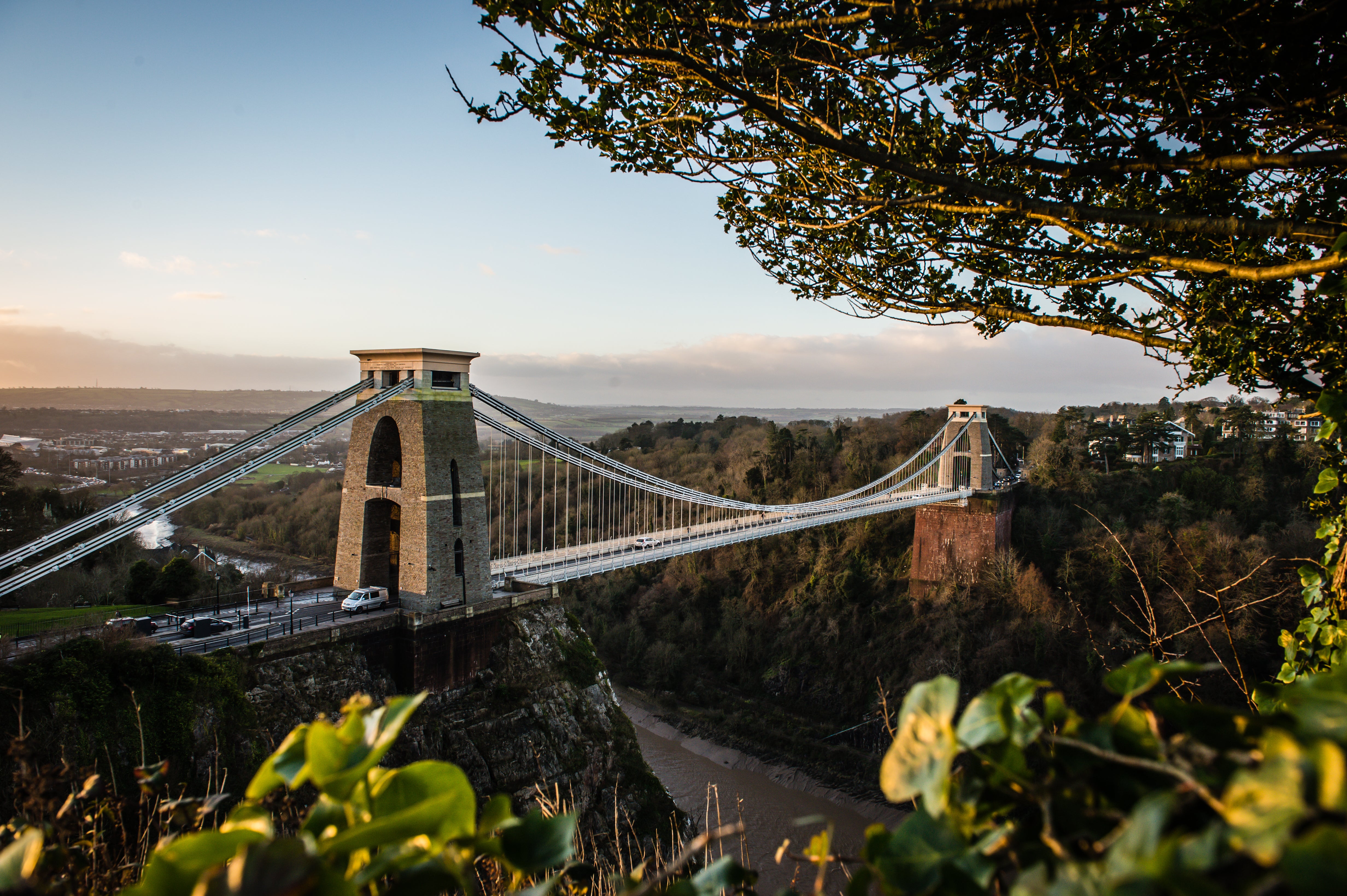 Clifton Suspension Bridge in Bristol near where the suitcases were found