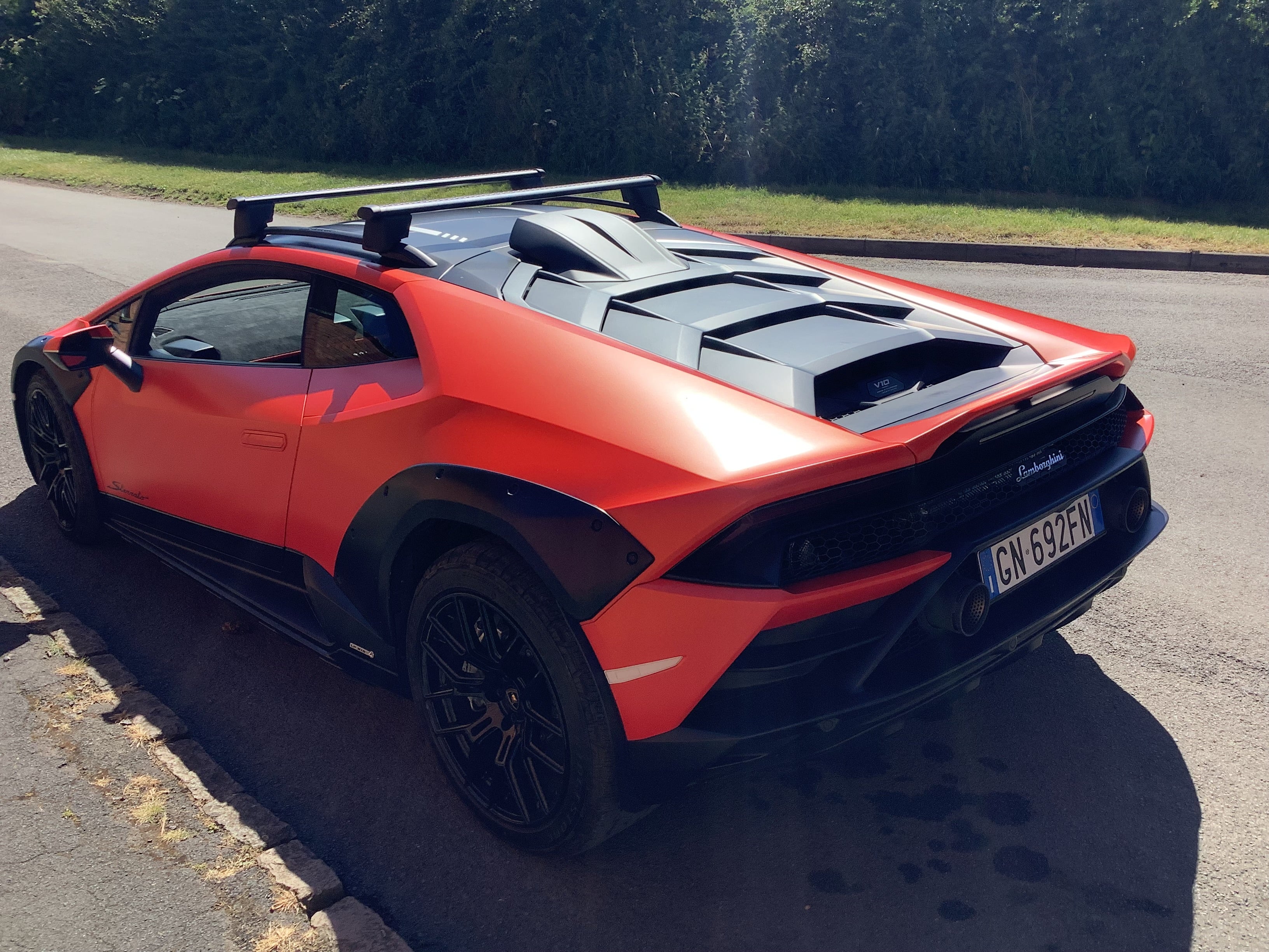 The roof rack added a touch of humour to the half-hearted off-road look