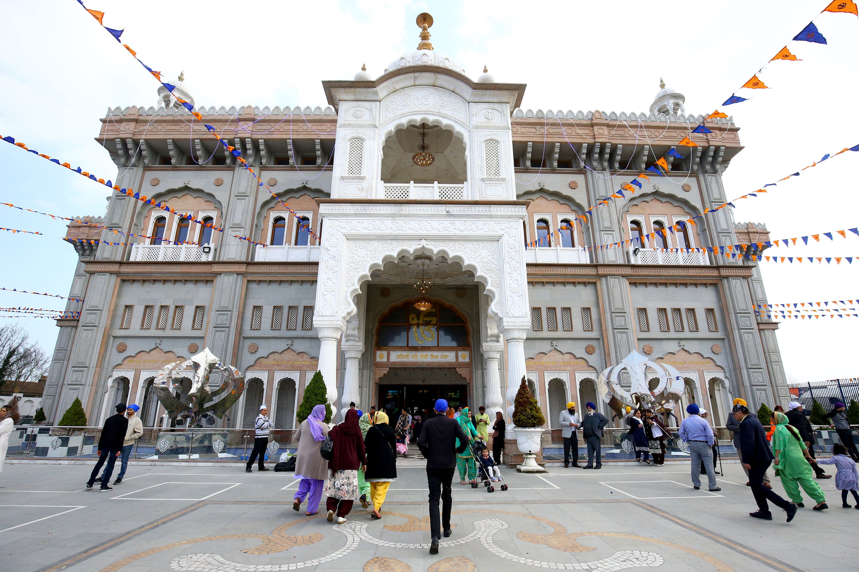 The Guru Nanak Darbar Gurdwara temple in Gravesend, Kent (Gareth Fuller/PA)