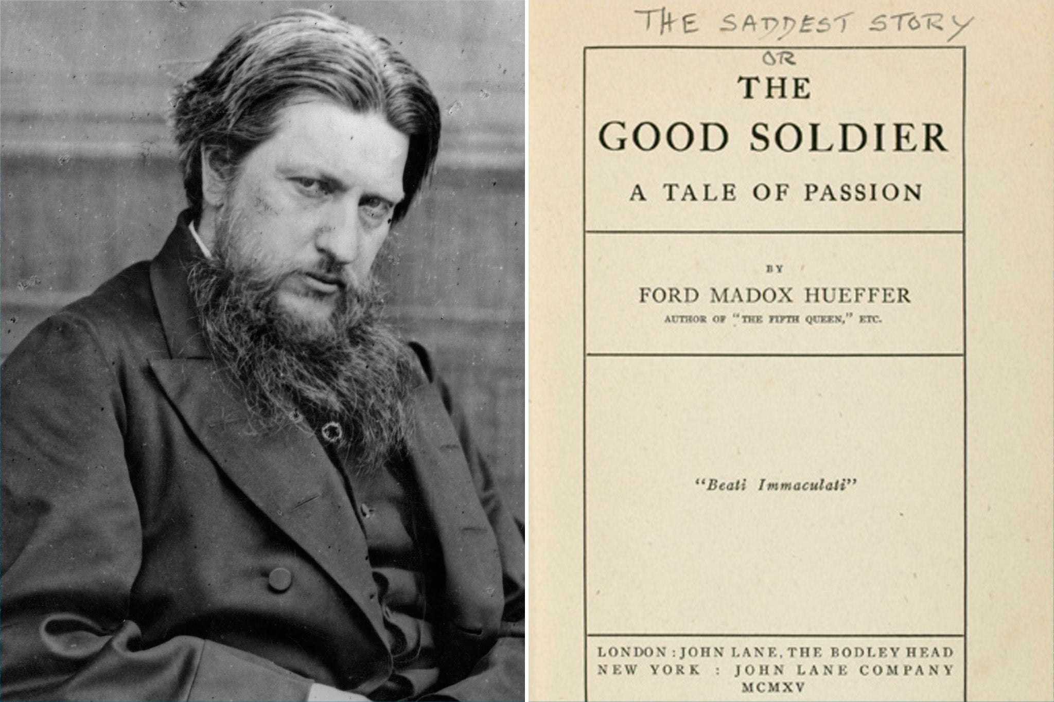 Ford originally named his novel ‘The Saddest Story’ but the publisher objected, arguing that such gloom would not play well with the public in 1915