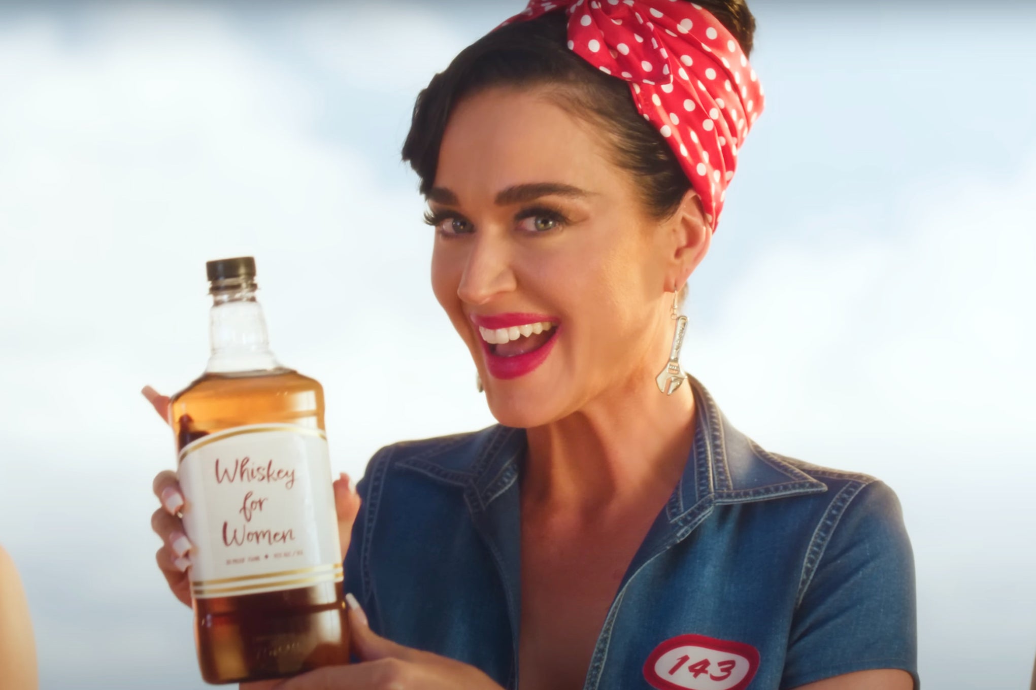 Katy Perry in the video for her single ‘Woman’s World'