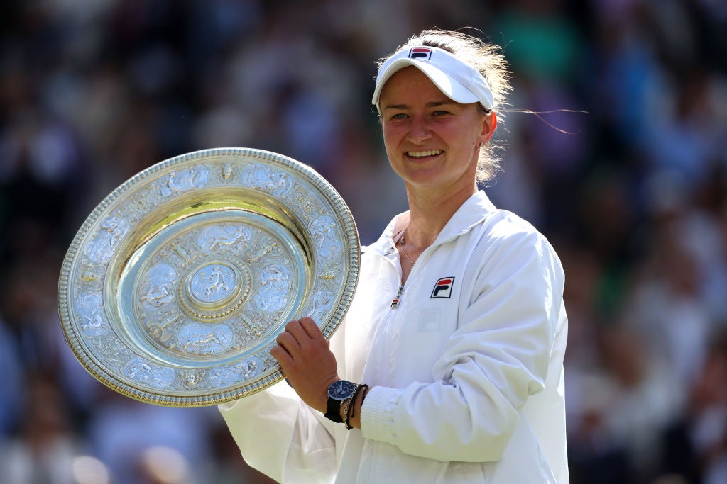 Barbora Krejcikova claimed her first Wimbledon title after a brilliant women’s singles final