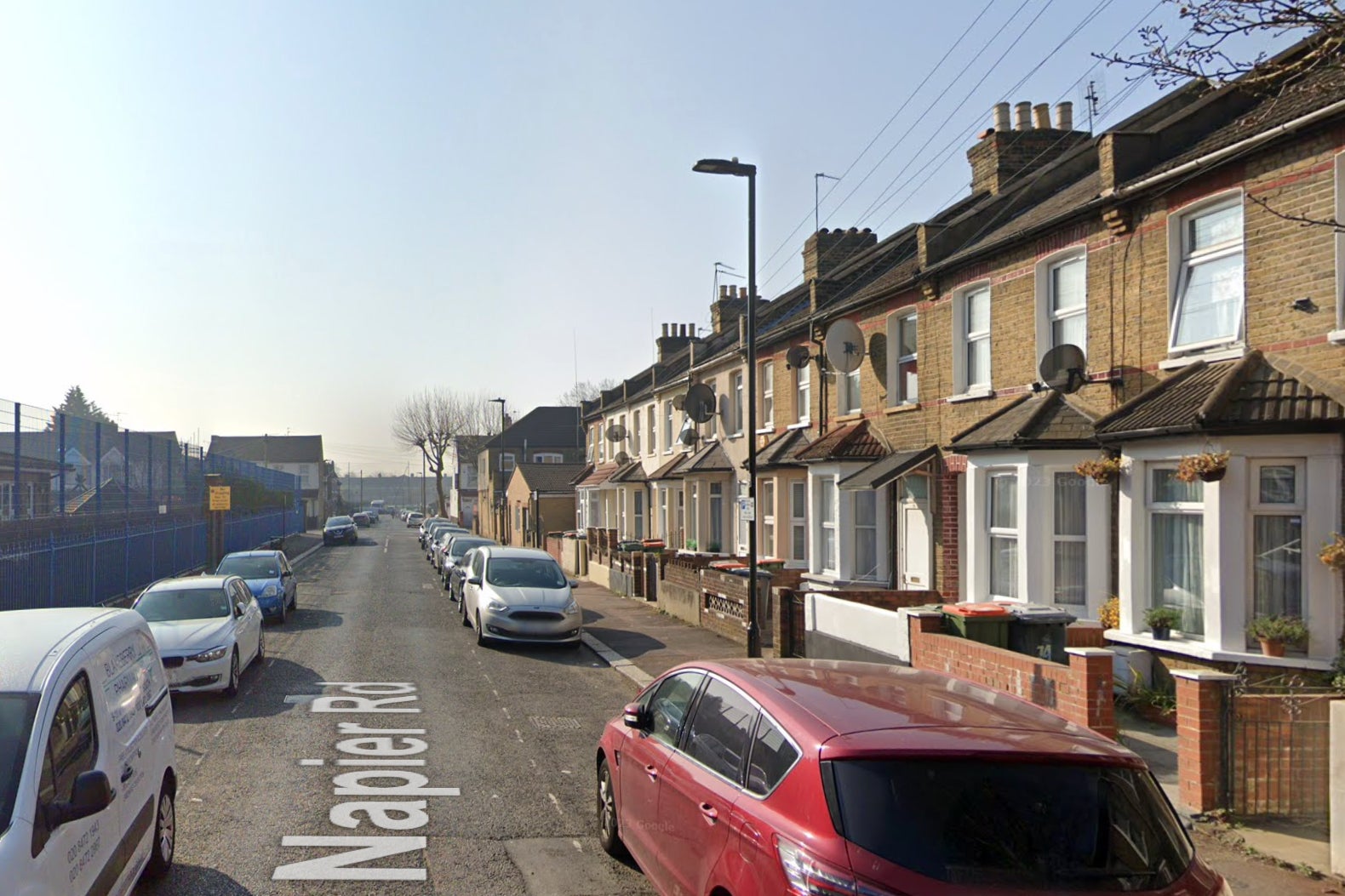 The house fire broke out in East Ham, opposite a primary school