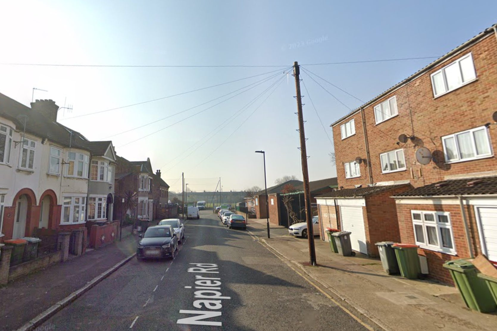 The fire happened in Napier Road in East Ham on Saturday