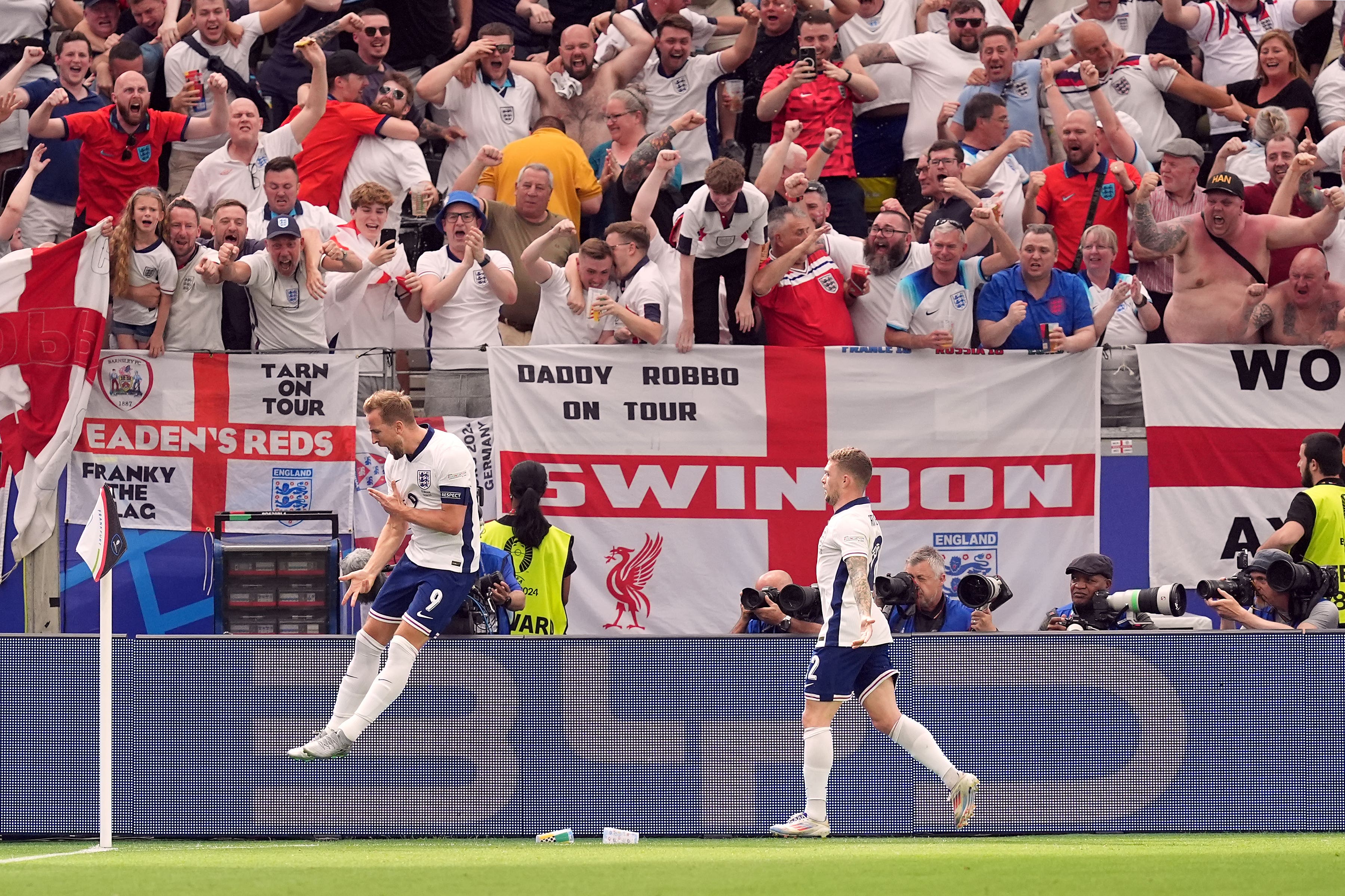 BYD has bought prominent slots on electronic scrolling pitchside advertising boards at the matches in Germany (Martin Rickett/PA)