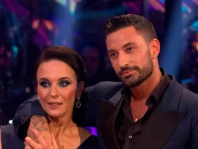 Giovanni Pernice, right, with former dance partner Amanda Abbington, who has said she was diagnosed with mild PTSD after the show