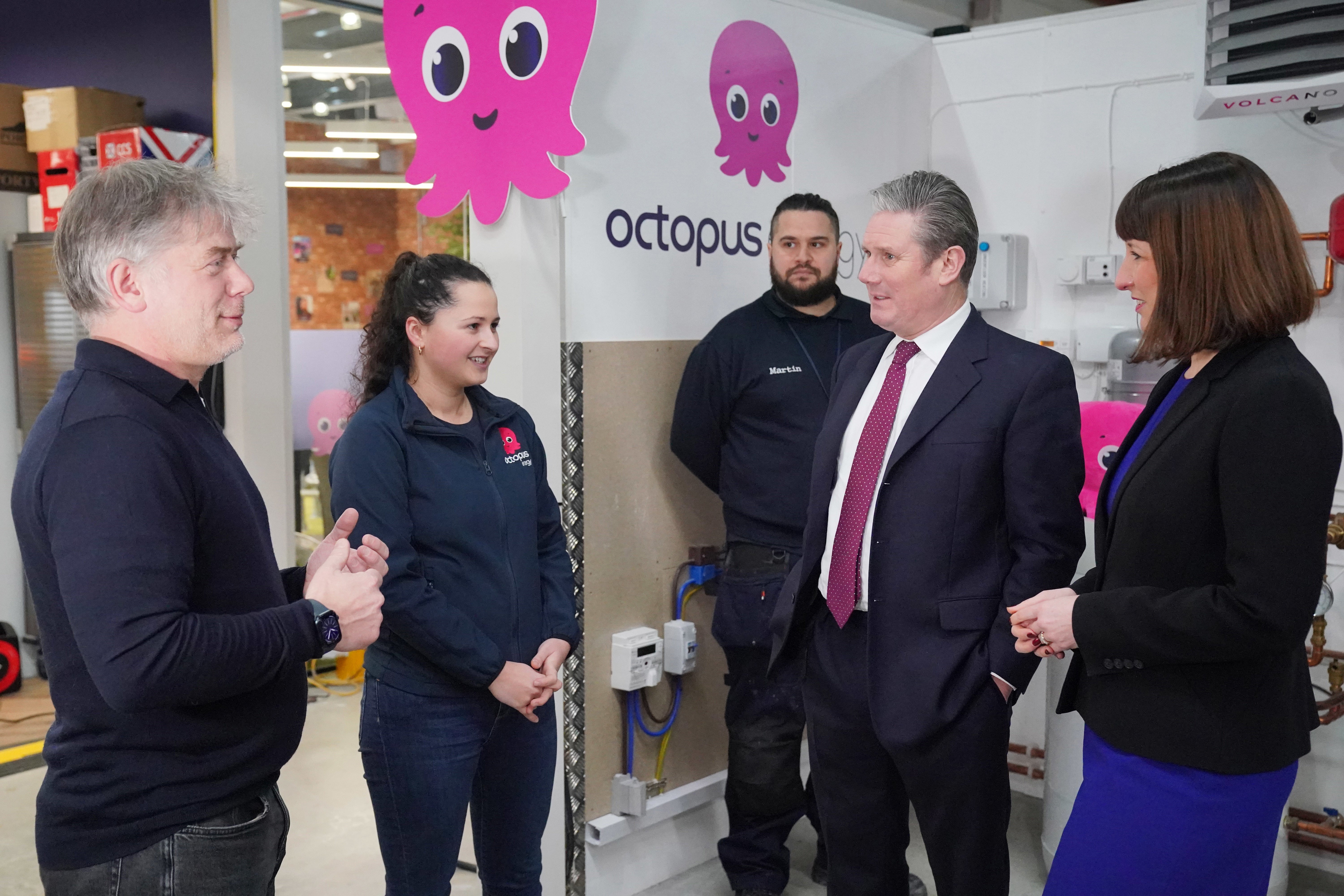 Octopus Energy boss Greg Jackson meets prime minister Sir Keir Starmer and chancellor Rachel Reeves